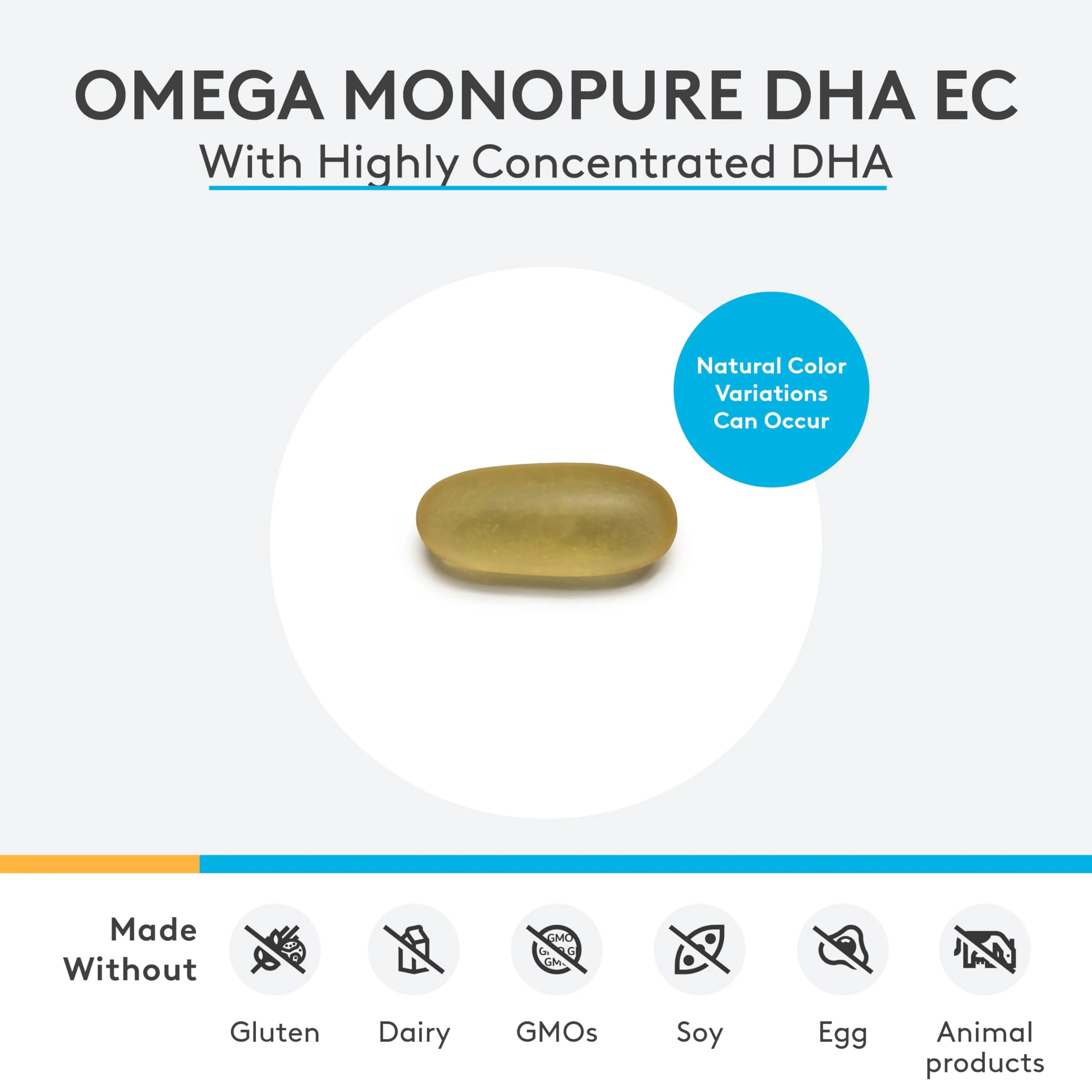 XYMOGEN Omega MonoPure DHA EC - Highly Concentrated DHA Omega-3 for Cardiovascular, Immune & Cognitive Support (30 Softgels) - Image 3