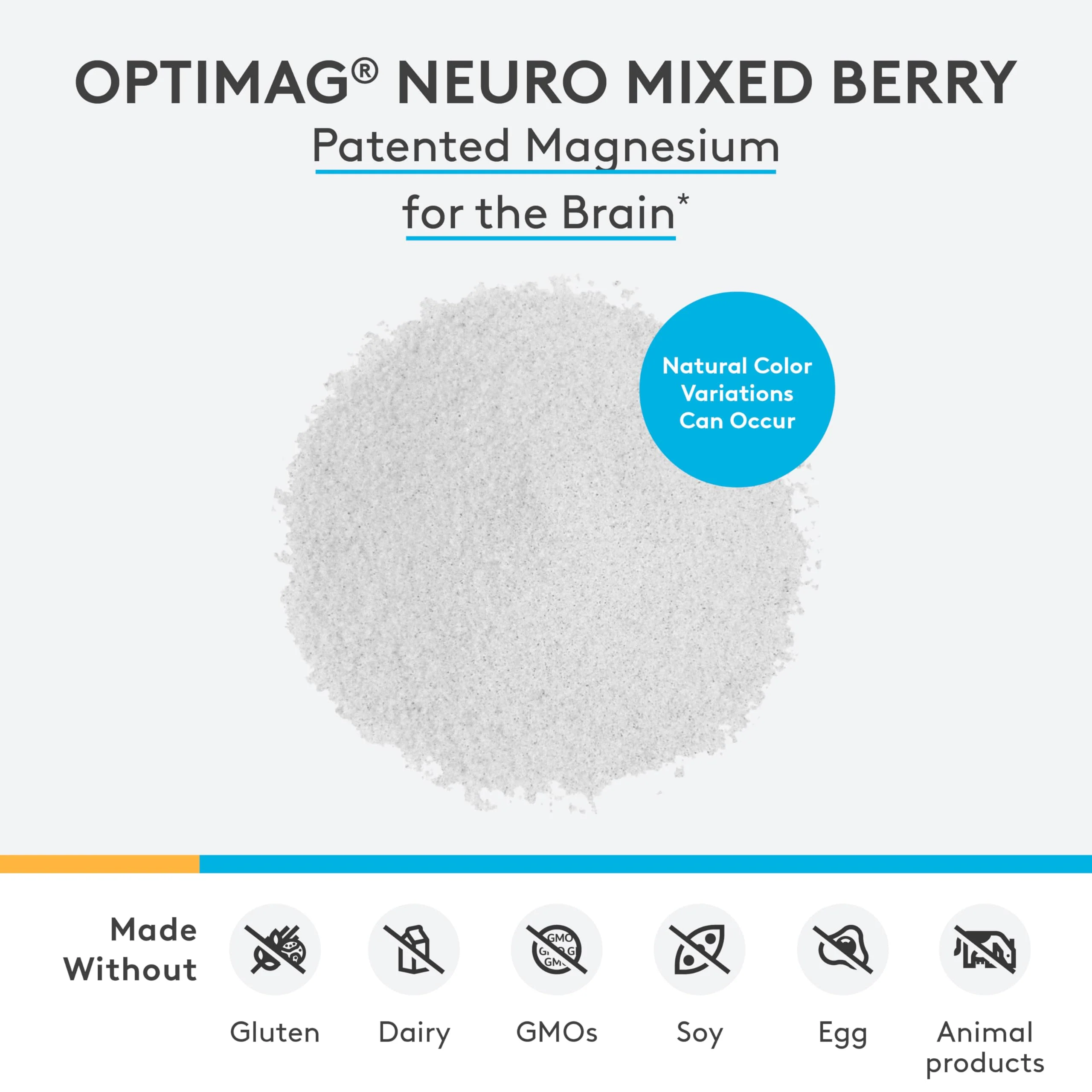 XYMOGEN OptiMag Neuro Chelated Magnesium Powder for Brain Health & Relaxation – Mixed Berry (30 Servings) - Image 2