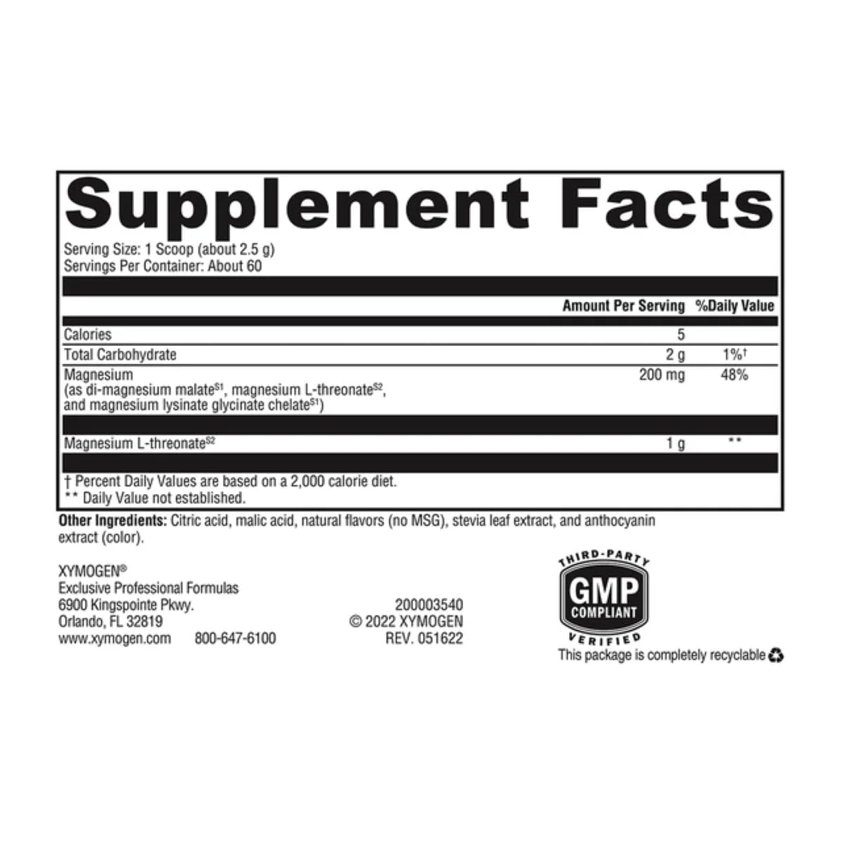 XYMOGEN OptiMag Neuro Magnesium Powder – Brain Health & Relaxation (Mixed Berry) - Image 4