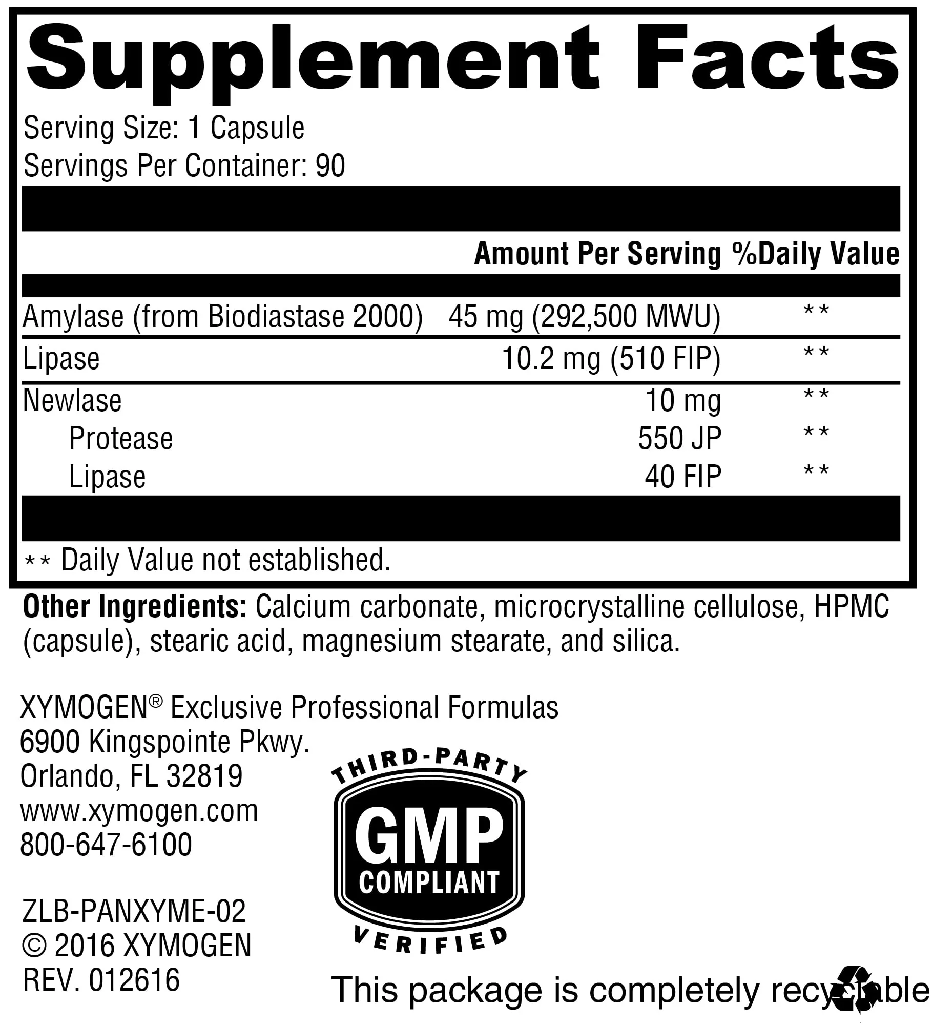 XYMOGEN PanXyme pH - Digestive Enzymes for Gut Health | Gluten Free + Vegan (90 Capsules) - Image 7