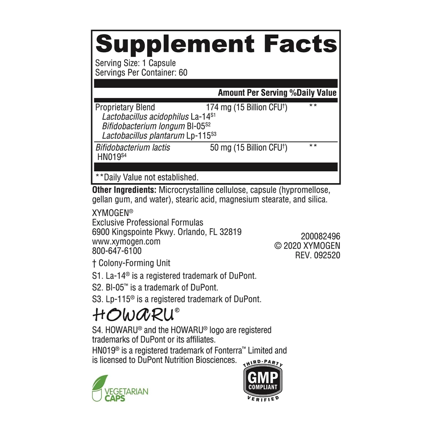 XYMOGEN ProbioMax Daily 30B – Vegetarian Probiotic for Digestive Health | 60 Capsules - Image 3
