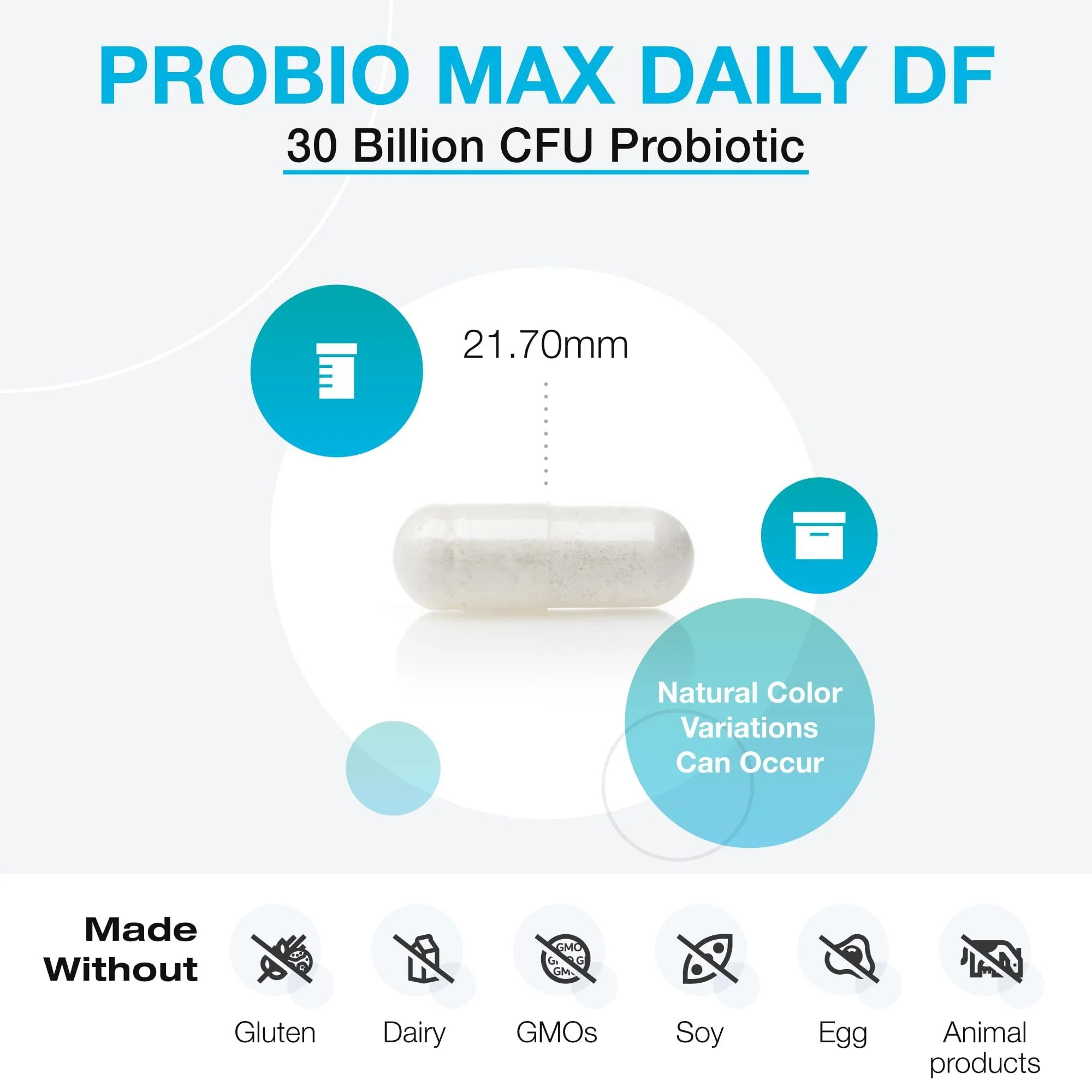 XYMOGEN ProbioMax Daily 30B – Vegetarian Probiotic for Digestive Health | 60 Capsules - Image 4