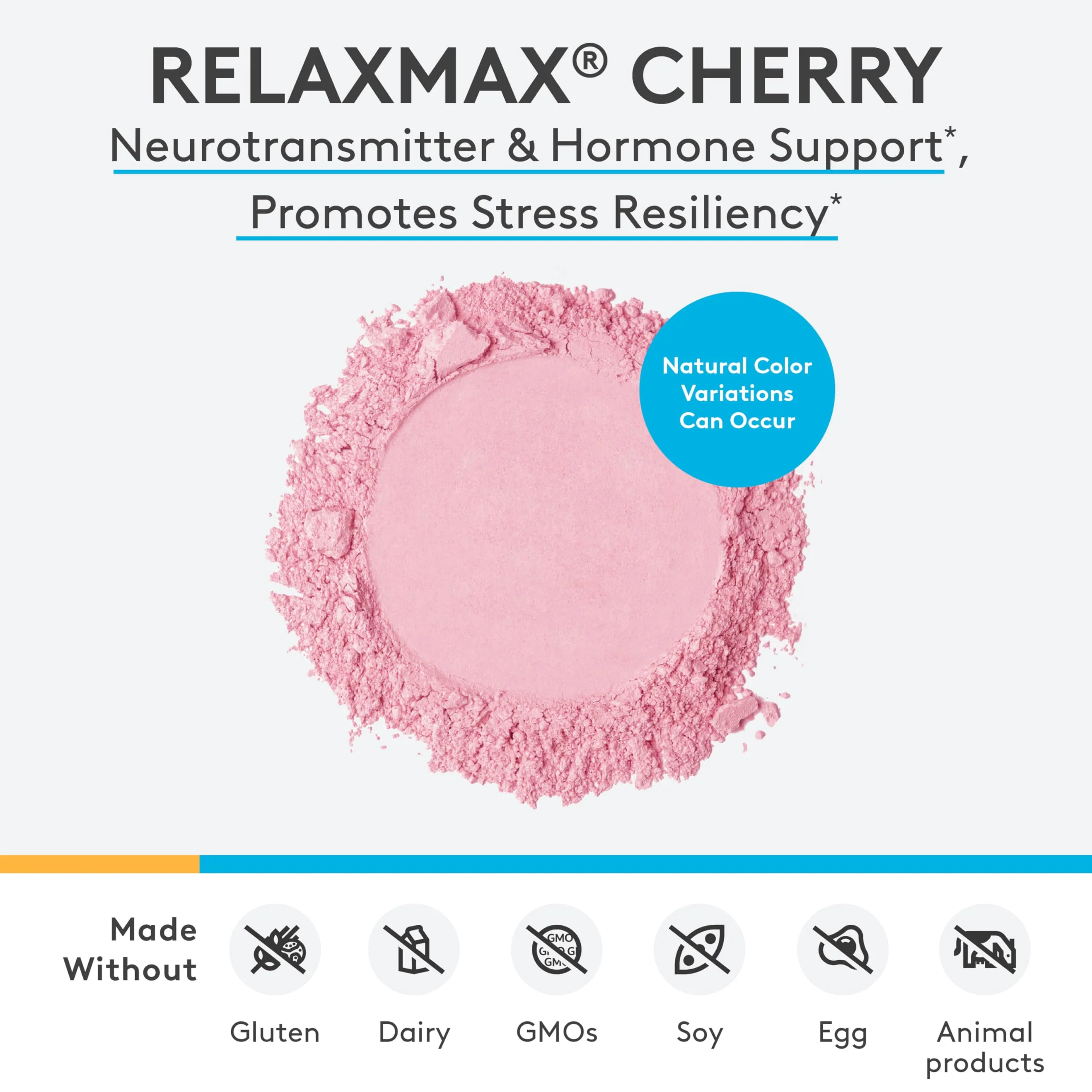 XYMOGEN RelaxMax Drink Mix – Relaxation, Stress Resiliency & Hormone Support (Cherry Flavor) 8.25 oz - Image 2
