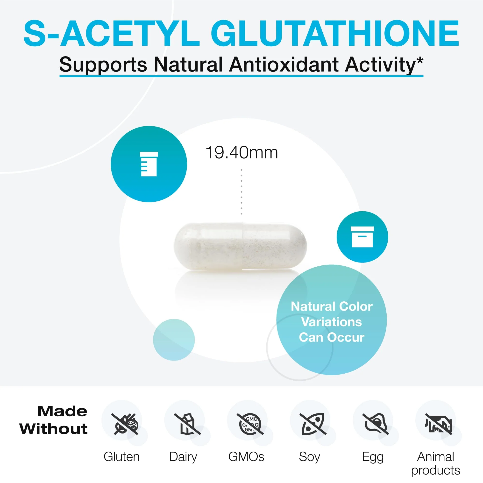 XYMOGEN S Acetyl Glutathione - Superior Absorption Glutathione Supplement with Stomach Acid-Resistant Capsules (60 Capsules) | Immune Support & Healthy Aging - Image 11