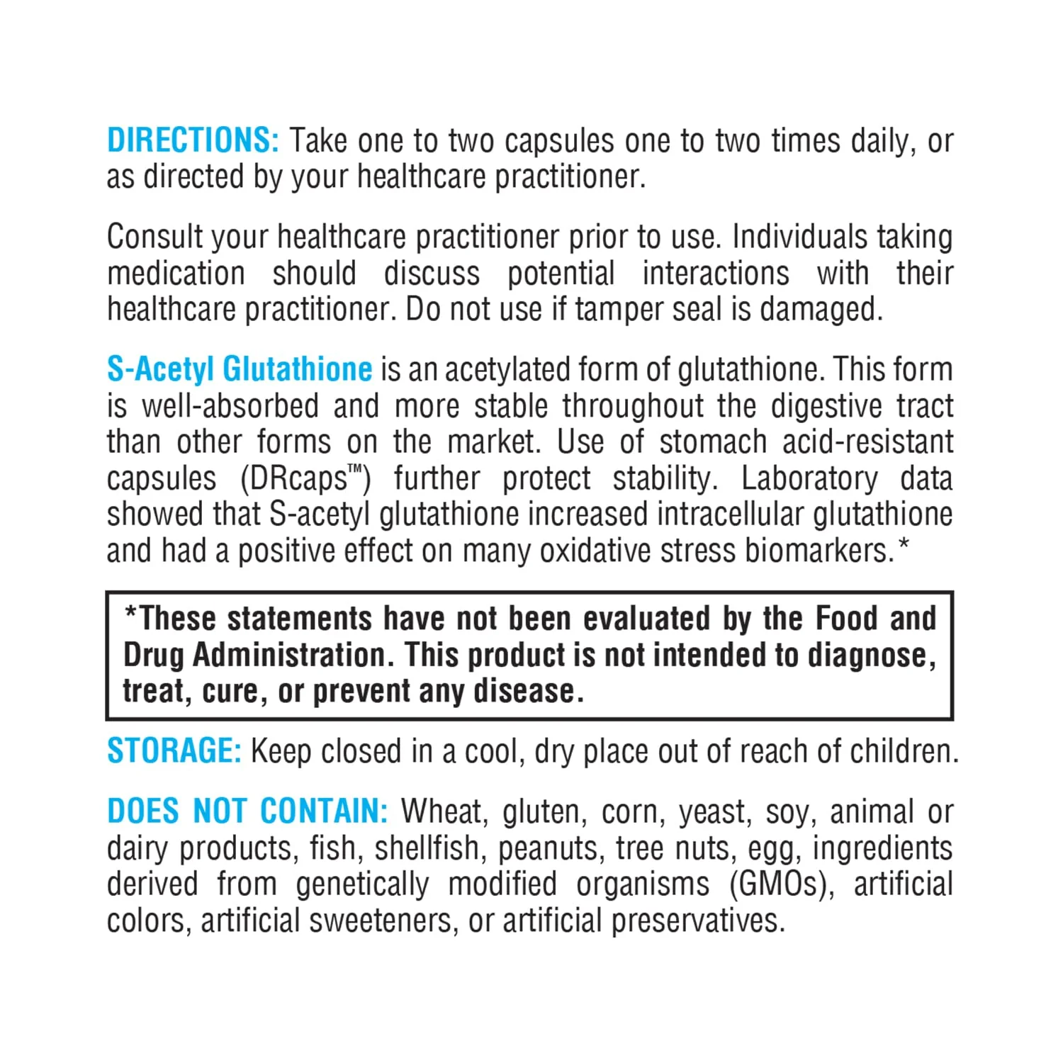 XYMOGEN S Acetyl Glutathione - Superior Absorption Glutathione Supplement with Stomach Acid-Resistant Capsules (60 Capsules) | Immune Support & Healthy Aging - Image 6