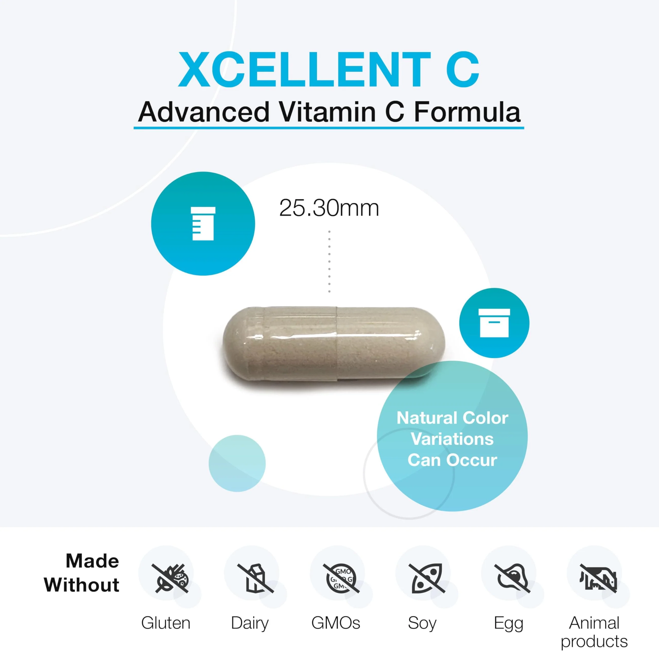 XYMOGEN Xcellent C High-Potency Vitamin C with BioPerine | Buffered for Gentle Digestion, 120 Capsules - Image 12