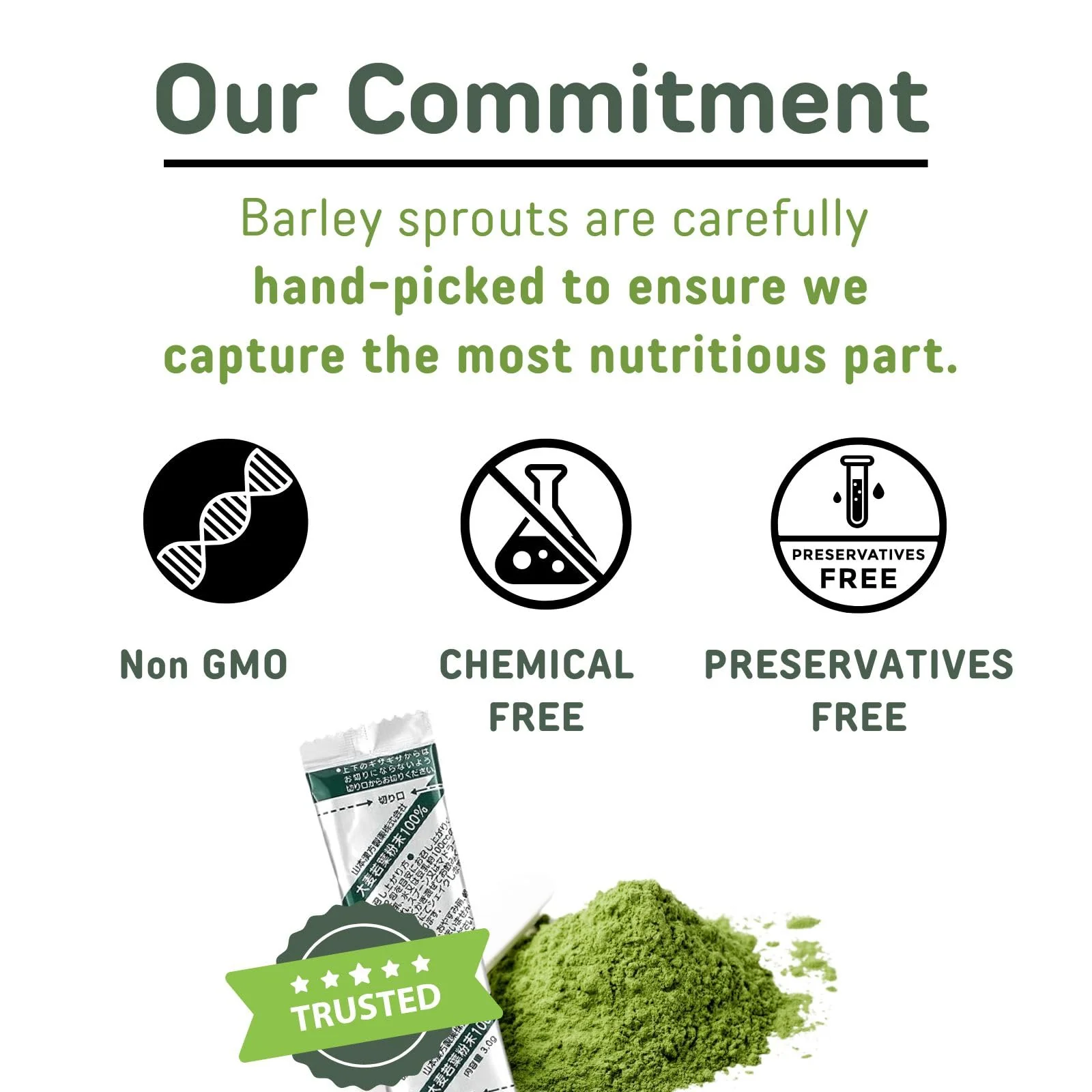 Yamamoto Kanpoh Yamakan Young Barley Grass Powder – Pure Green Nutrition, 88 Non-GMO Sachets (Japan) - Image 17