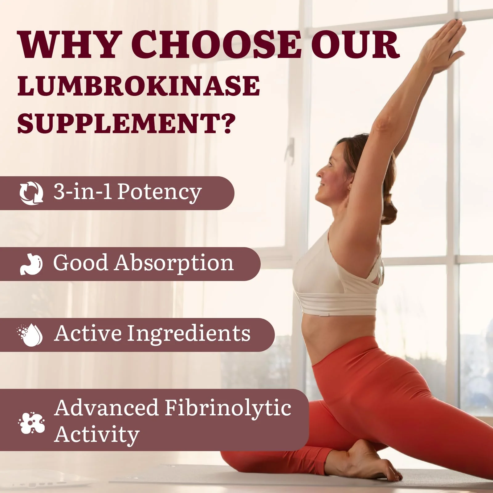 Yasumako Lumbrokinase 100mg + Nattokinase 100mg + Red Yeast Rice 300mg — 600 Capsules (Pack of 10) - Image 4