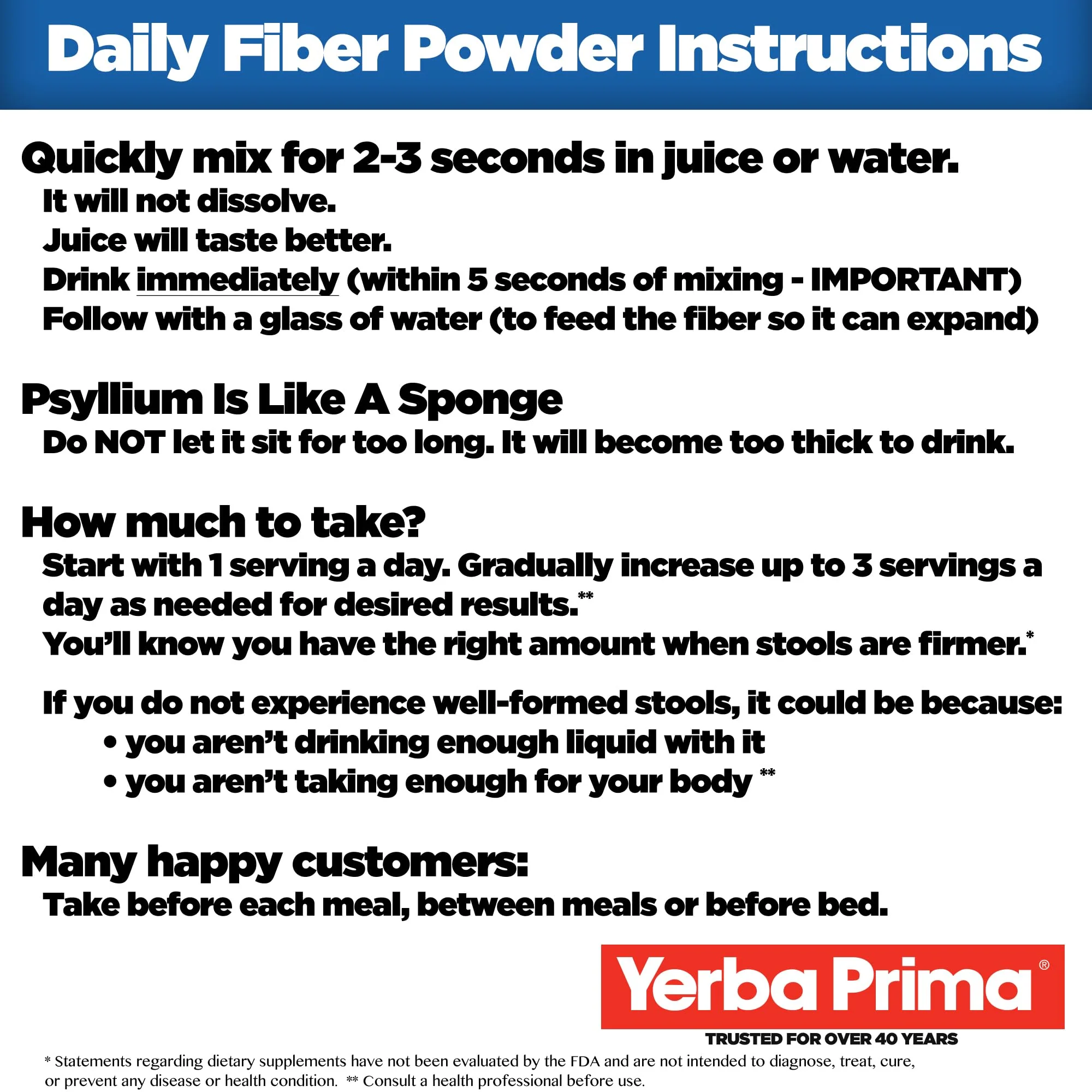 Yerba Prima Daily Fiber Formula 12 oz (3 Pack) - Soluble & Insoluble Dietary Fiber Supplement - Colon Health - Vegan, Non-GMO, Gluten-Free - Image 6