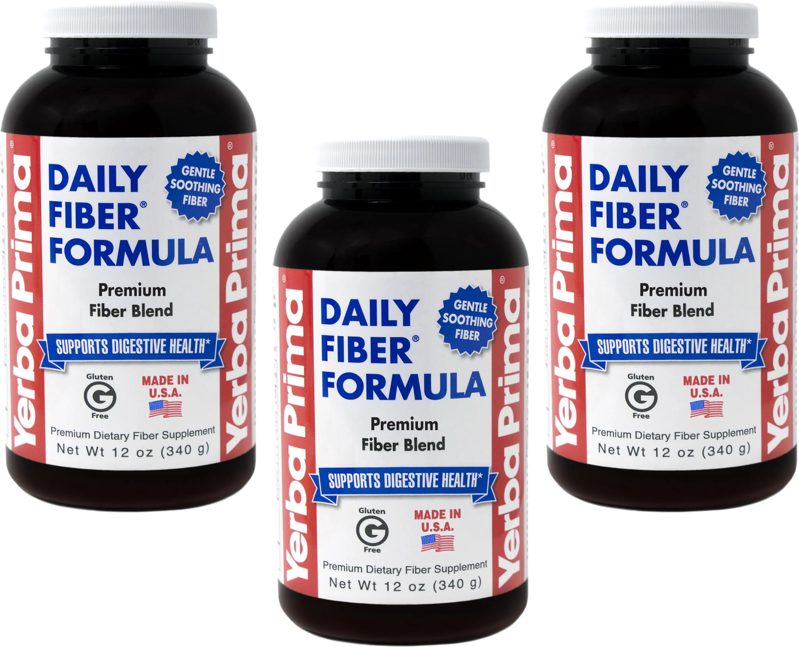 Yerba Prima Daily Fiber Formula 12 oz (3 Pack) - Soluble & Insoluble Dietary Fiber Supplement - Colon Health - Vegan, Non-GMO, Gluten-Free - Image 7