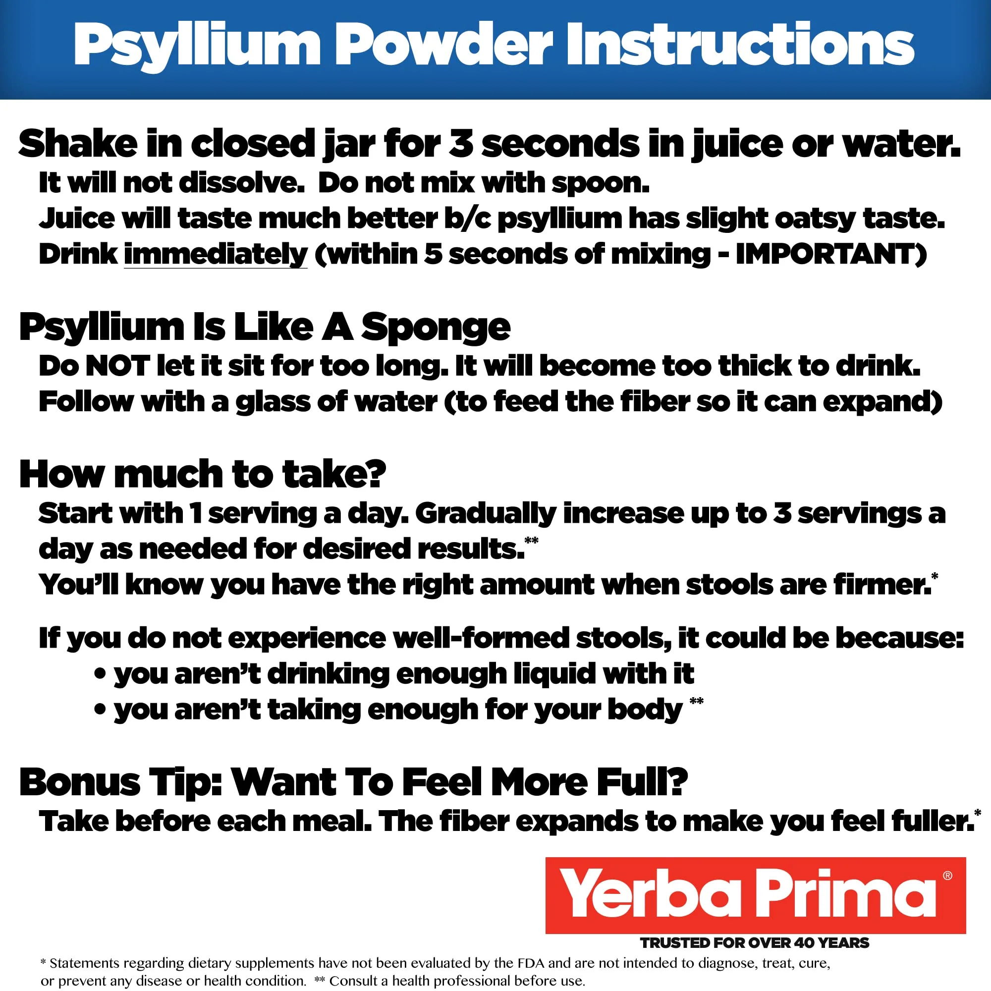 Yerba Prima Psyllium Husks Powder - 24 oz (Pack of 2) Unflavored, Fine Ground, Natural Fiber Supplement - Image 13