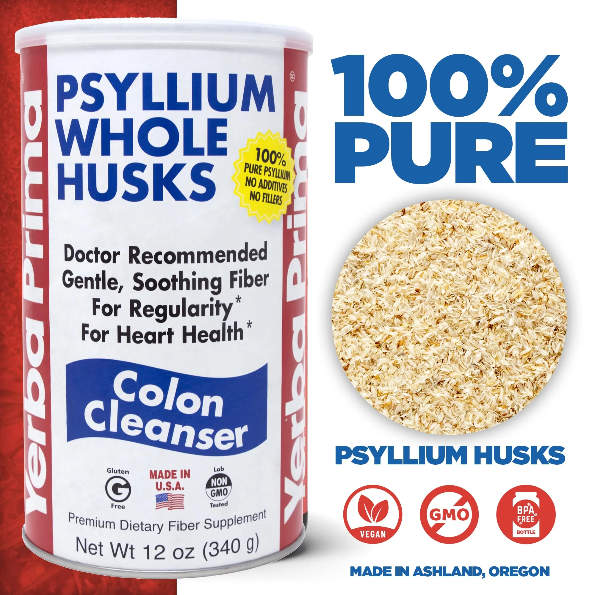 Yerba Prima Psyllium Whole Husks Colon Cleanser – 12 oz (Pack of 3) - Image 11