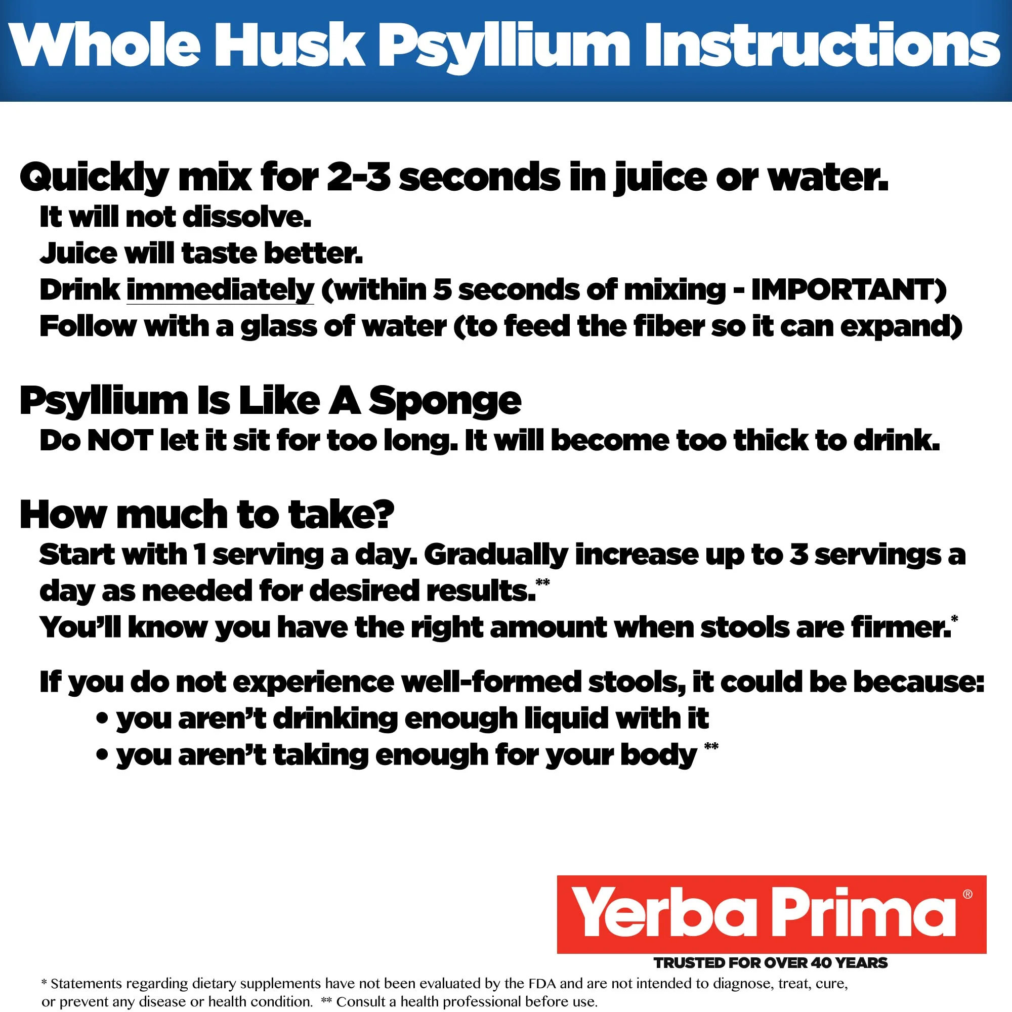 Yerba Prima Psyllium Whole Husks Colon Cleanser – 12 oz (Pack of 3) - Image 3