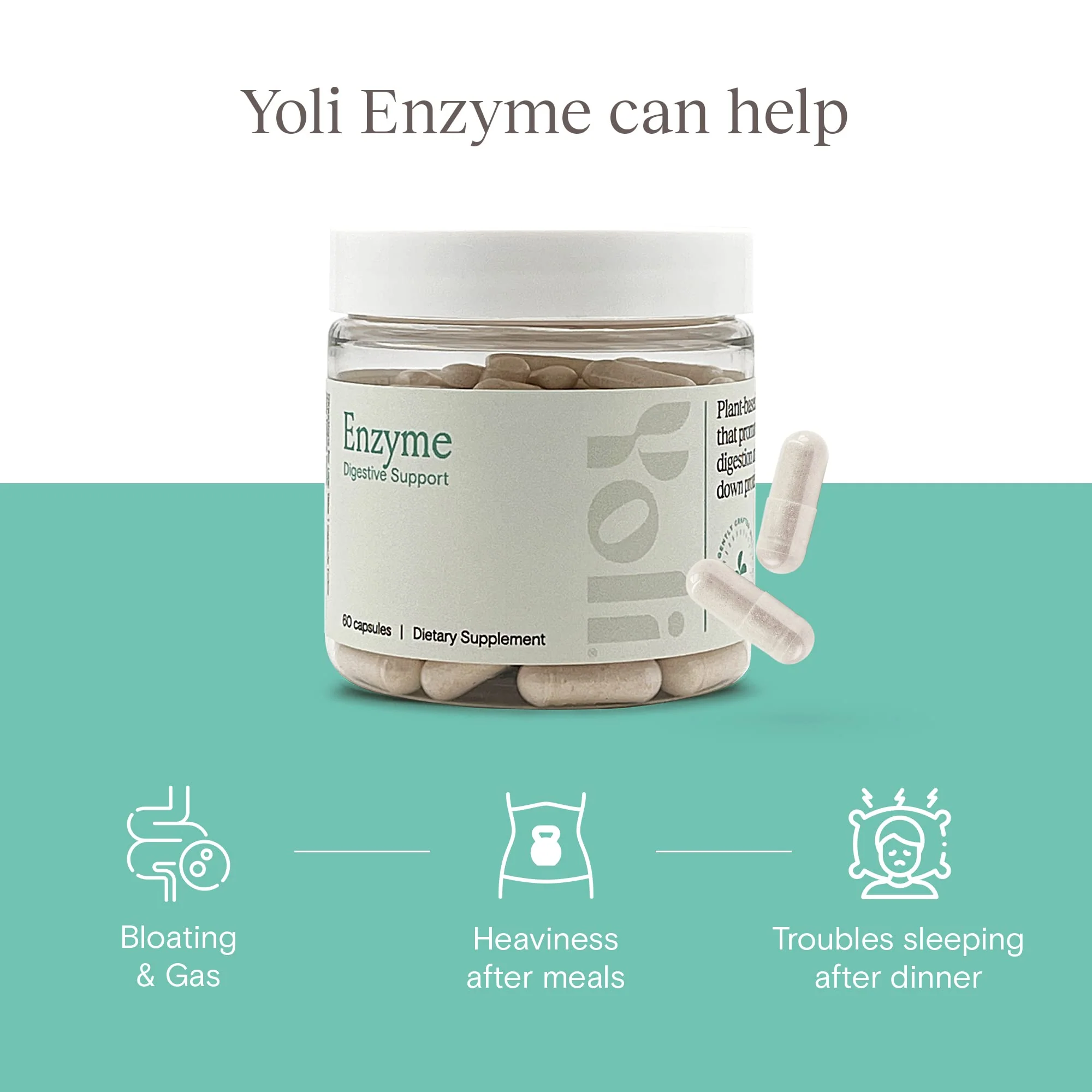 Yoli® Enzyme – Digestive Enzymes & Gut Health Supplement (60 Count) - Image 7