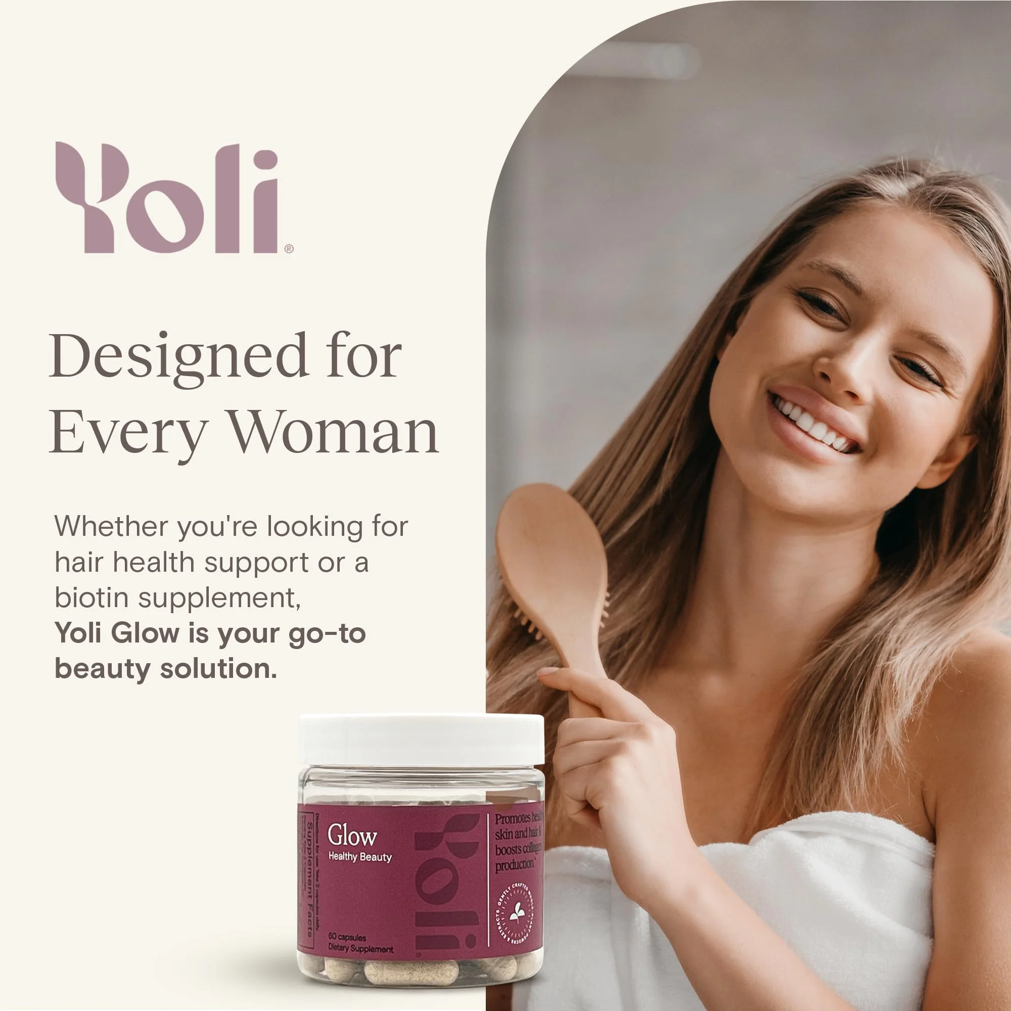 Yoli Glow Biotin & Collagen – Hair, Skin & Nails Multivitamin for Women - Image 8