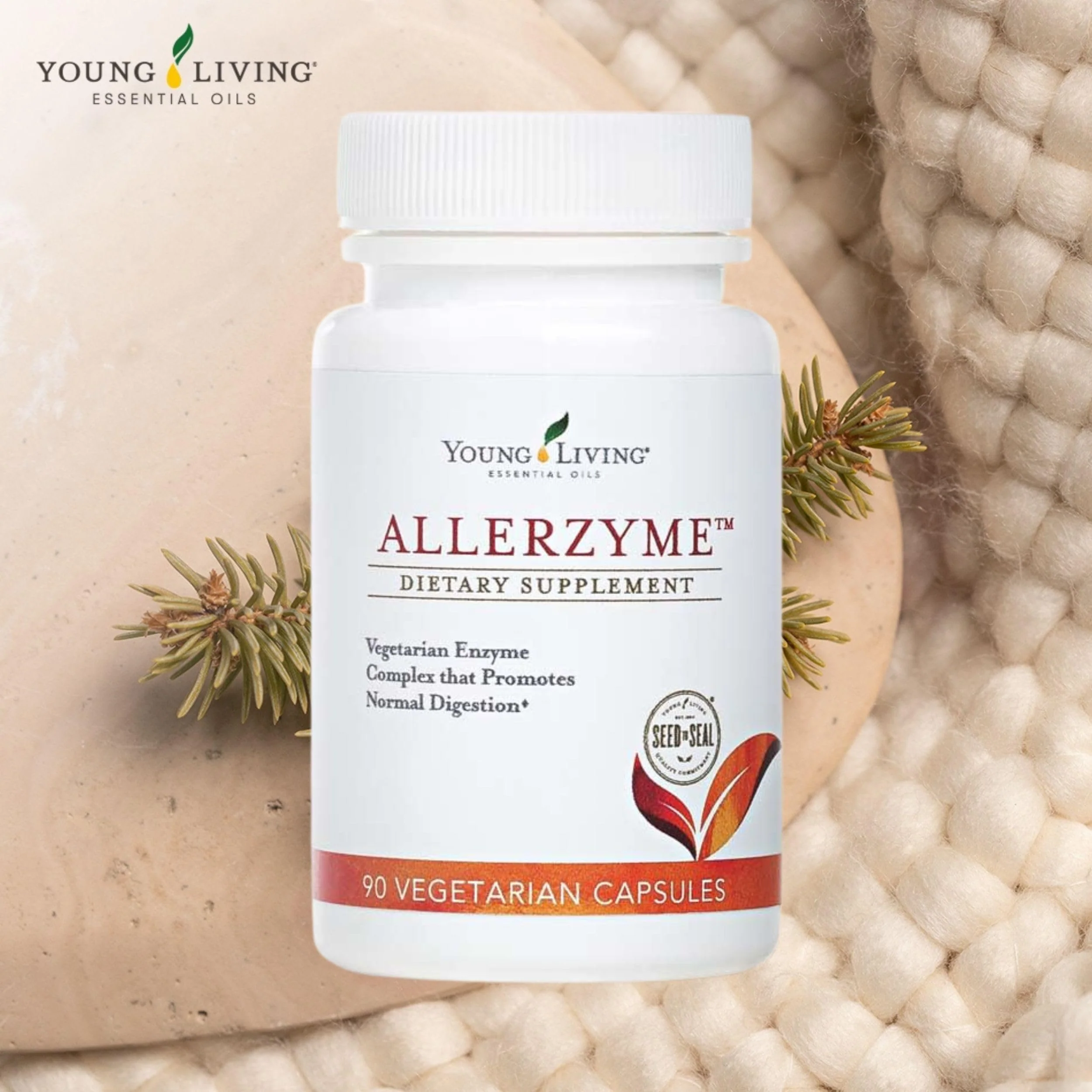 Young Living Allerzyme - 90 Ct Vegetarian Digestive Enzyme Capsules with Tarragon & Ginger - Image 11