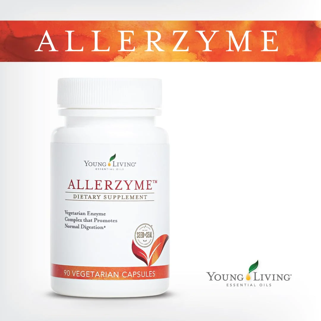 Young Living Allerzyme - 90 Ct Vegetarian Digestive Enzyme Capsules with Tarragon & Ginger - Image 12
