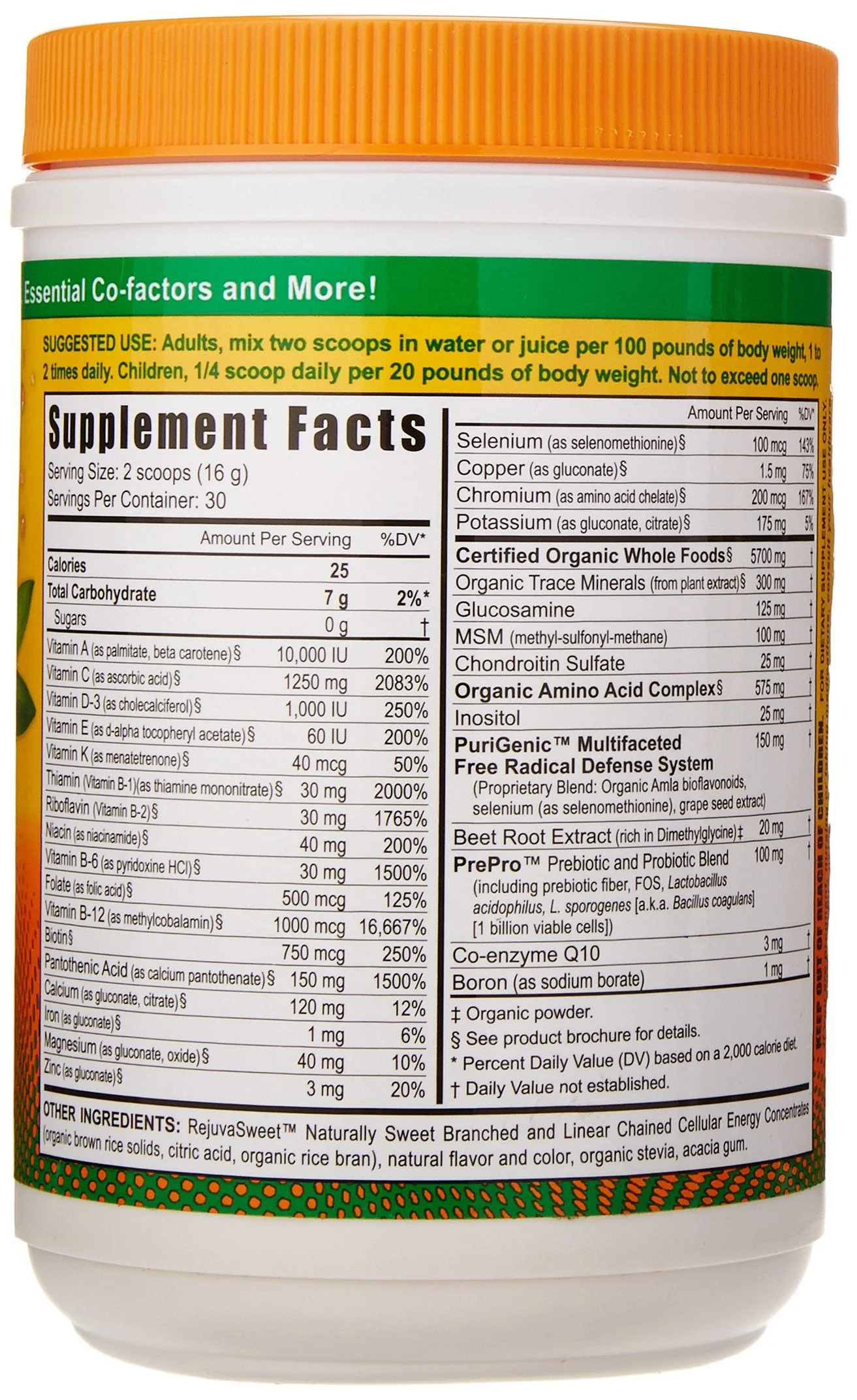Youngevity Beyond Tangy Tangerine 2.0 Citrus Peach Fusion – Multi-Vitamin & Mineral Complex, 8,000 ORAC, 3 Canisters - Image 2