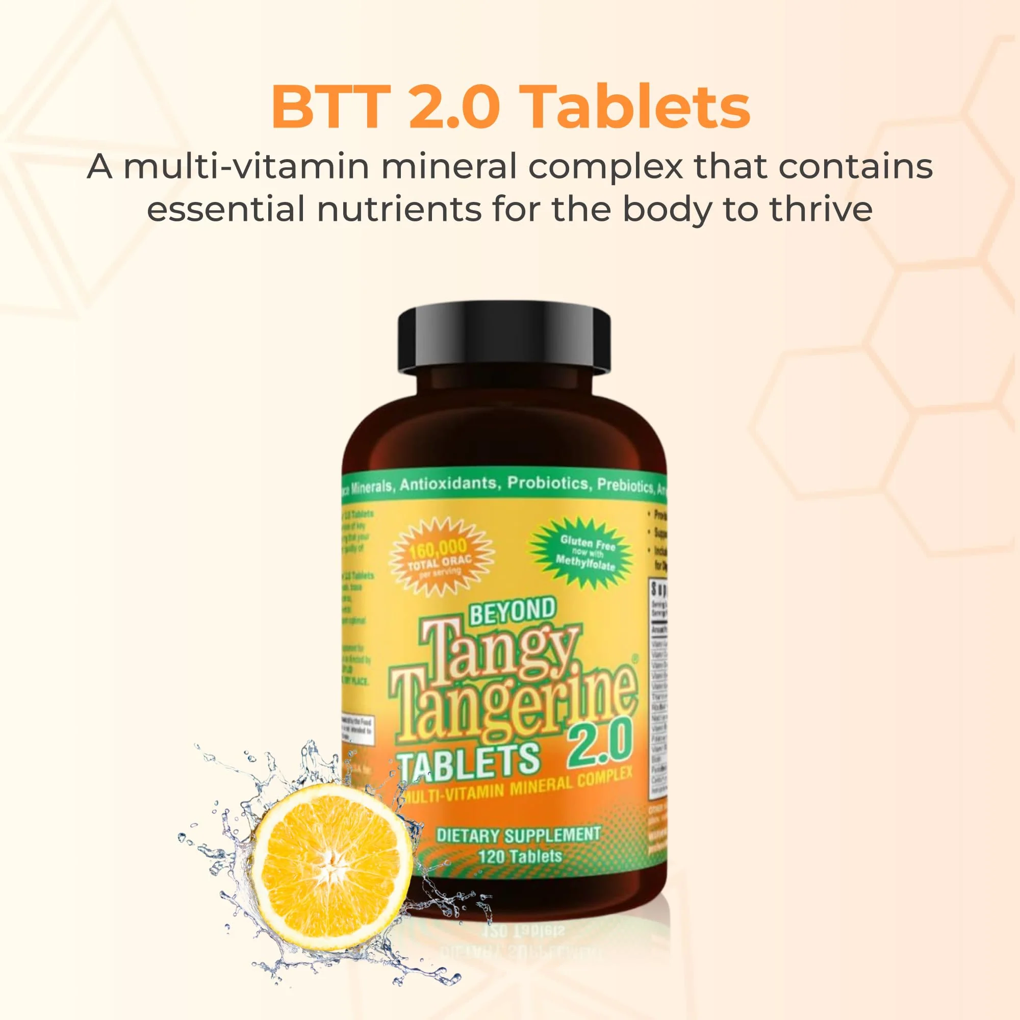 Youngevity Beyond Tangy Tangerine 2.0 Multi-Vitamin & Mineral Complex - 160,000 ORAC | 120 Tablets (2-Pack) - Image 9
