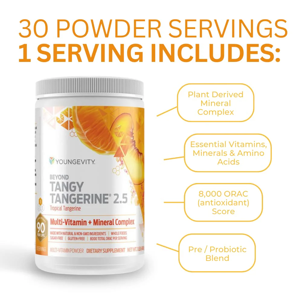 Youngevity Beyond Tangy Tangerine 2.5 Tropical Tangerine – Ultimate Multi-Vitamin & Mineral Complex (8,000 ORAC) - Image 11