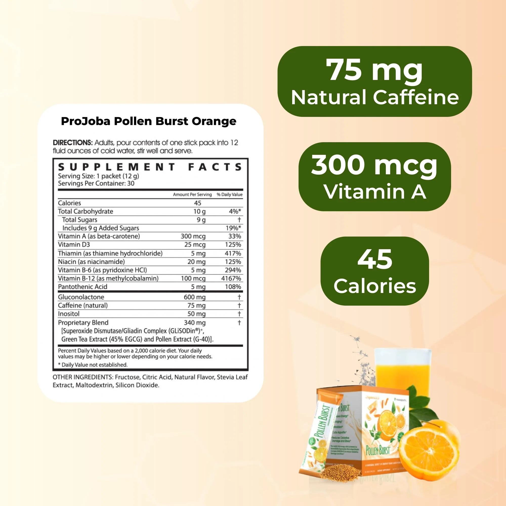 Youngevity ProJoba Pollen Burst™ – Clean Natural Energy, Brain Boost & Focus (30 Sticks) - Image 4