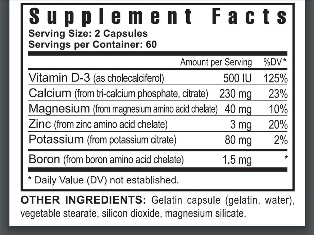 Youngevity Ultimate CAL – Calcium Magnesium Bone Health with D-3, Zinc, Potassium, Boron | 120 Capsules (Pack of 4) - Image 2