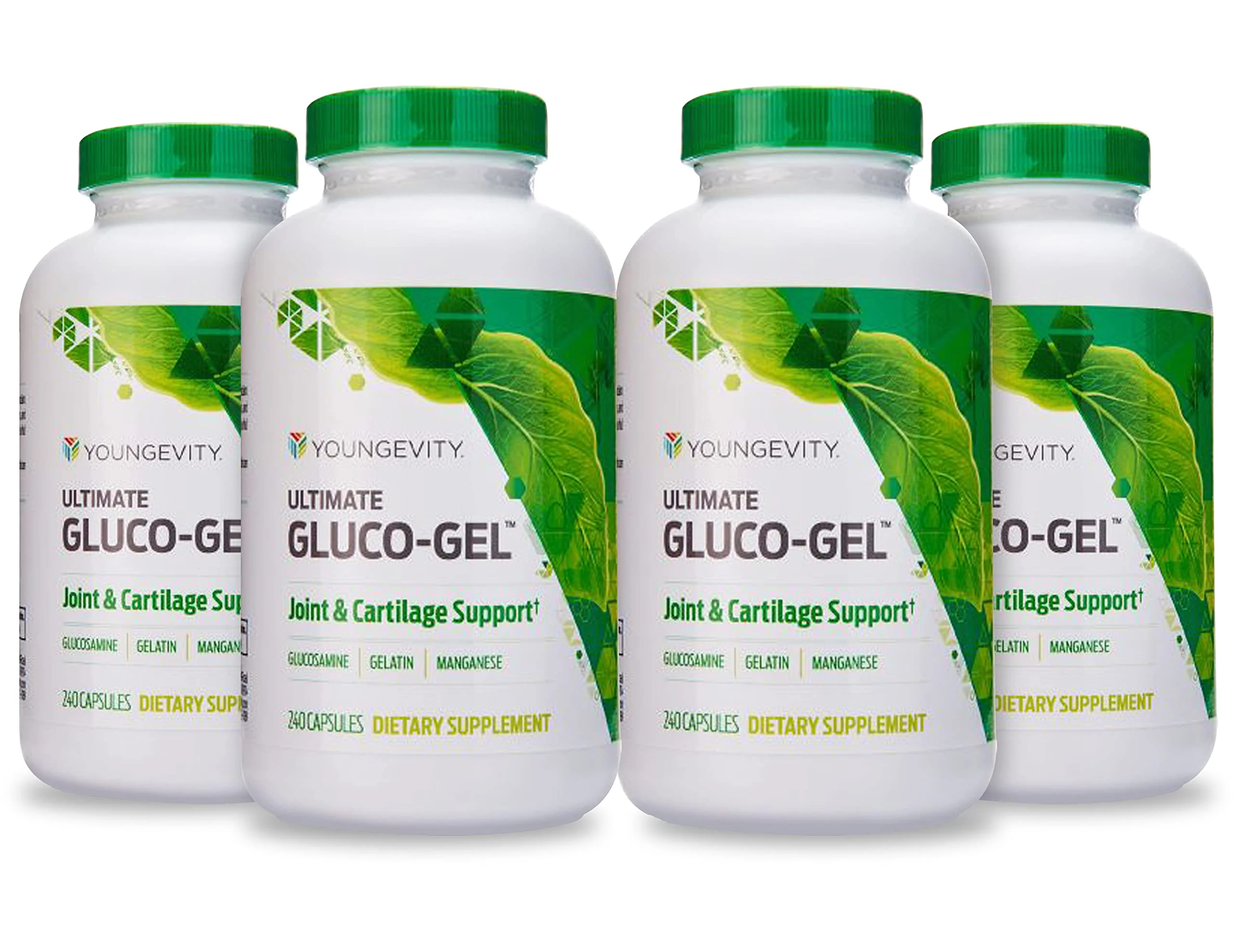 Youngevity Ultimate Gluco-Gel - Gelatin, Glucosamine & Manganese for Joints | 240 Capsules | 4-Bottle Pack - Image 7