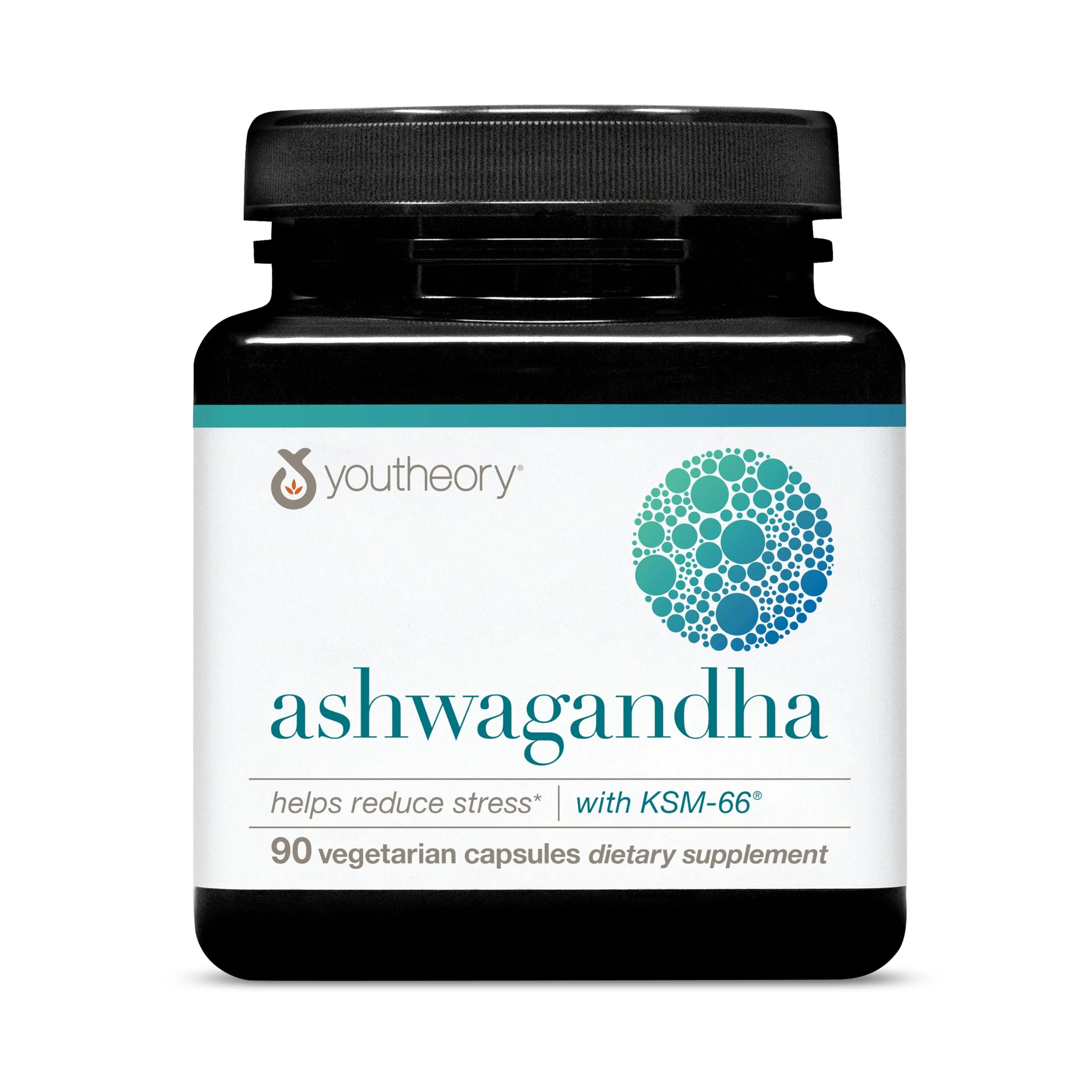 Youtheory Ashwagandha 1,000 mg – Stress & Cortisol Support | KSM-66, Ginger | 90 Vegetarian Capsules