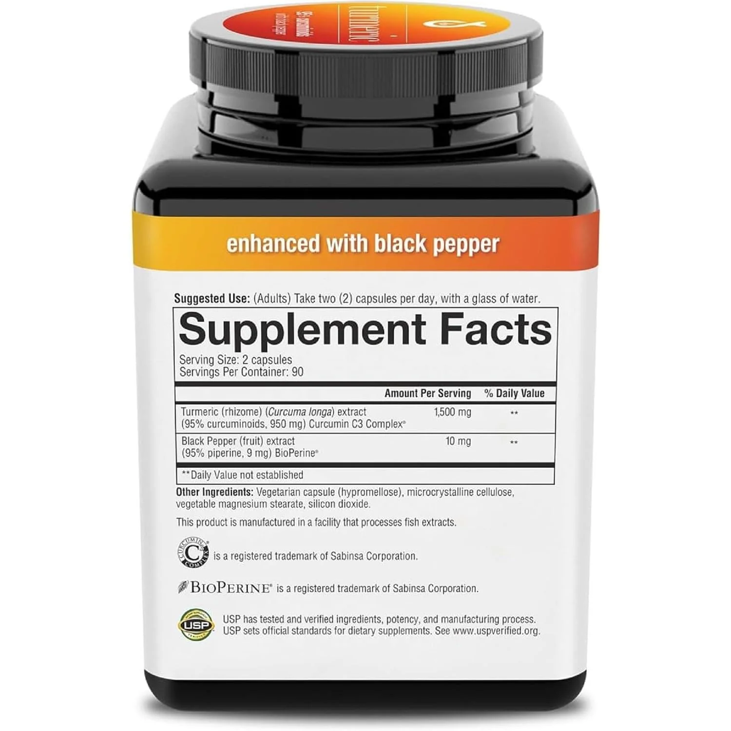 Youtheory Turmeric Extra Strength 1,000 mg – 95% Curcuminoids + BioPerine | 180 Vegetarian Capsules | USP Verified | 2 Pack - Image 5