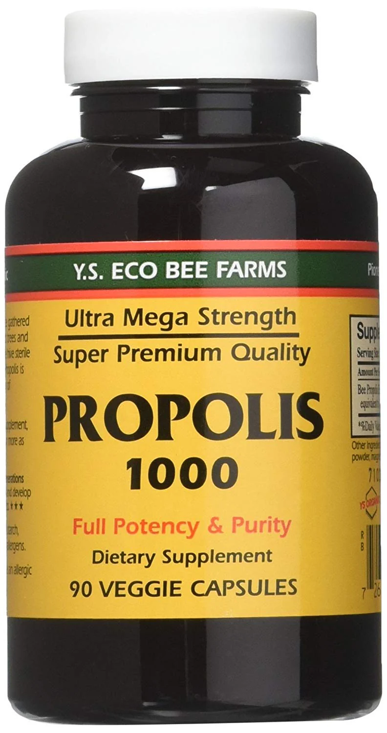 YS Eco Bee Farms Propolis 1000-90 Caps (Pack of 4) | Nutritional Supplement - Image 2