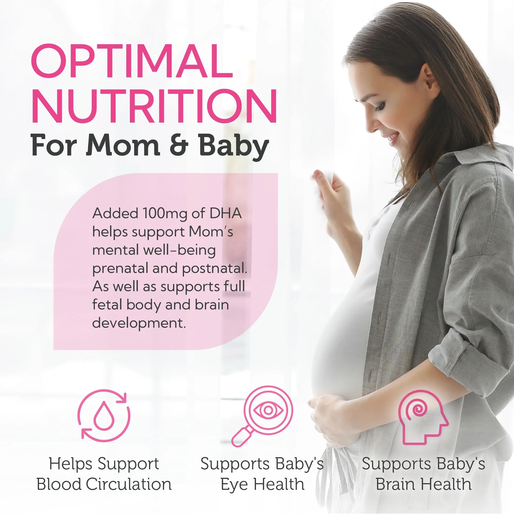 Zahler Mighty Mini Prenatal Vitamin with DHA & Folate – Kosher, All-Natural (90 Softgels) - Image 5