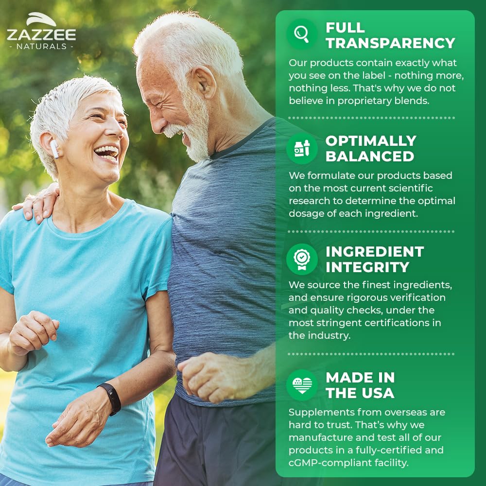 Zazzee Extra Strength Citicoline 500 mg – 100 Vegan Capsules | CDP Choline - Image 6