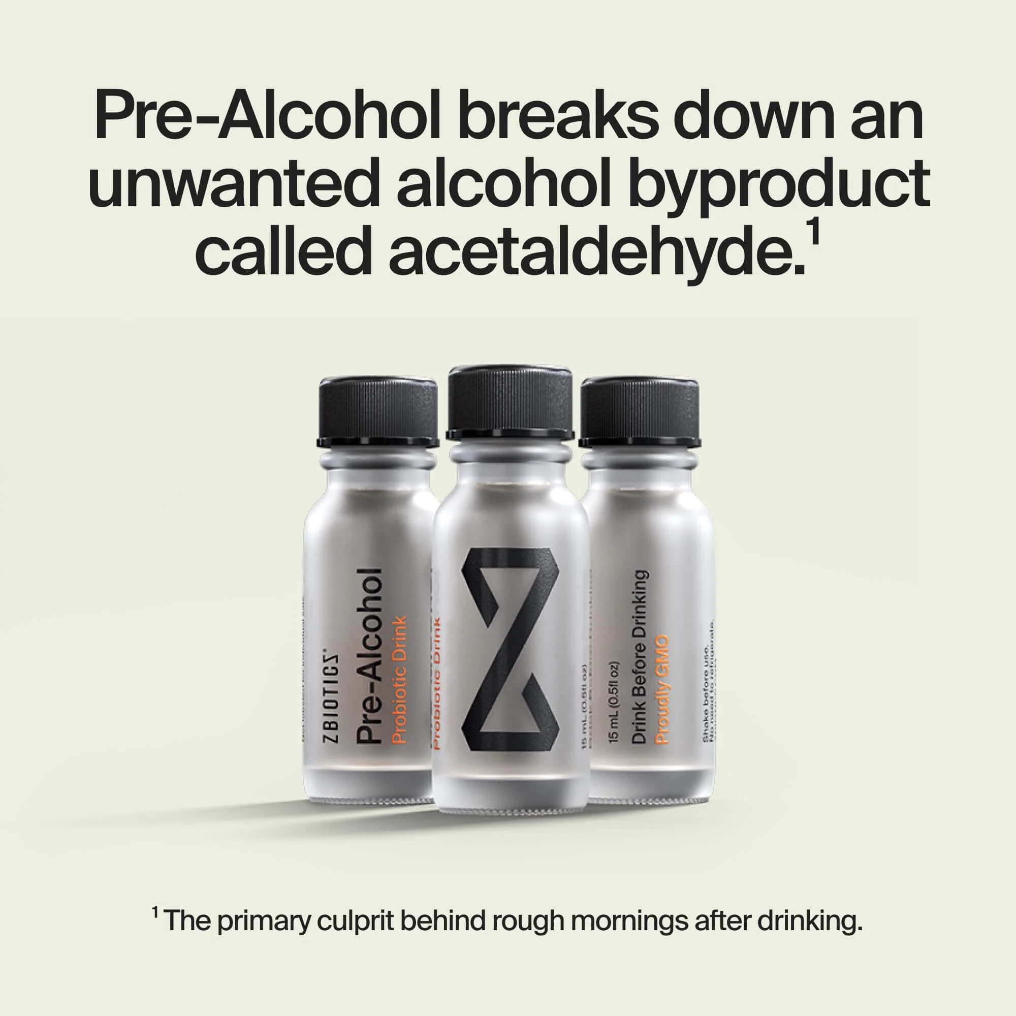 ZBiotics Probiotic Drink — Feel Better After Drinking, Wake Up Refreshed, Travel-Friendly 3-Pack (0.47 fl oz) - Image 2