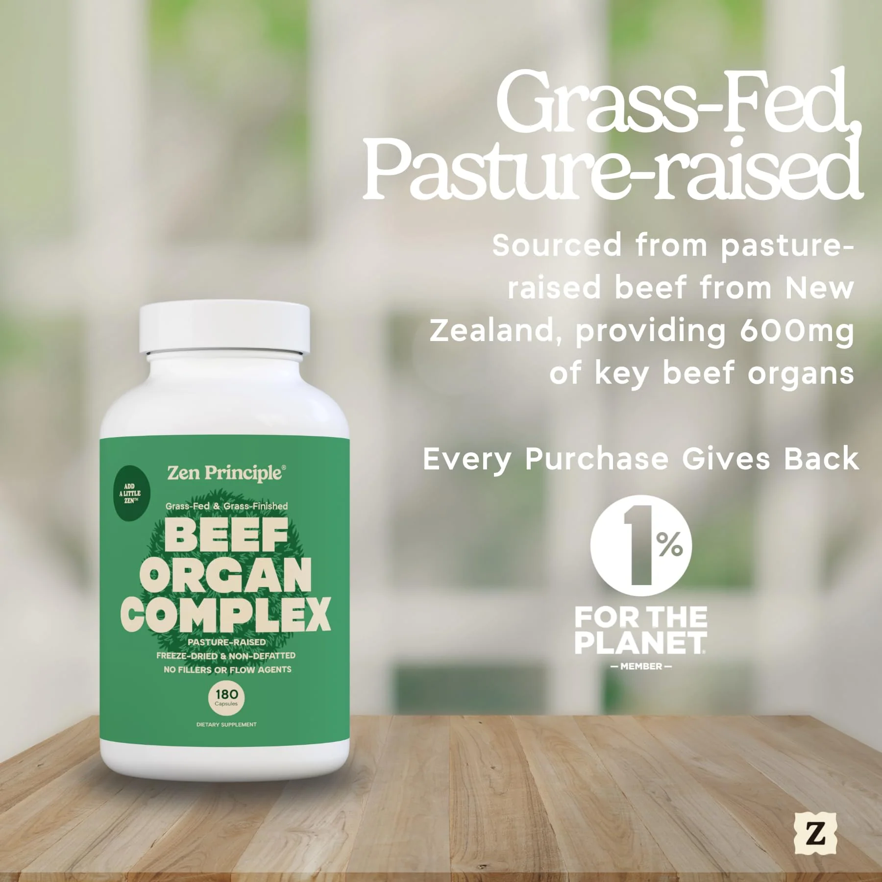 Zen Principle Grass-Fed Beef Organs Supplement – Desiccated Liver, Heart, Kidney & More | 2-Pack NZ Pasture-Raised - Image 2