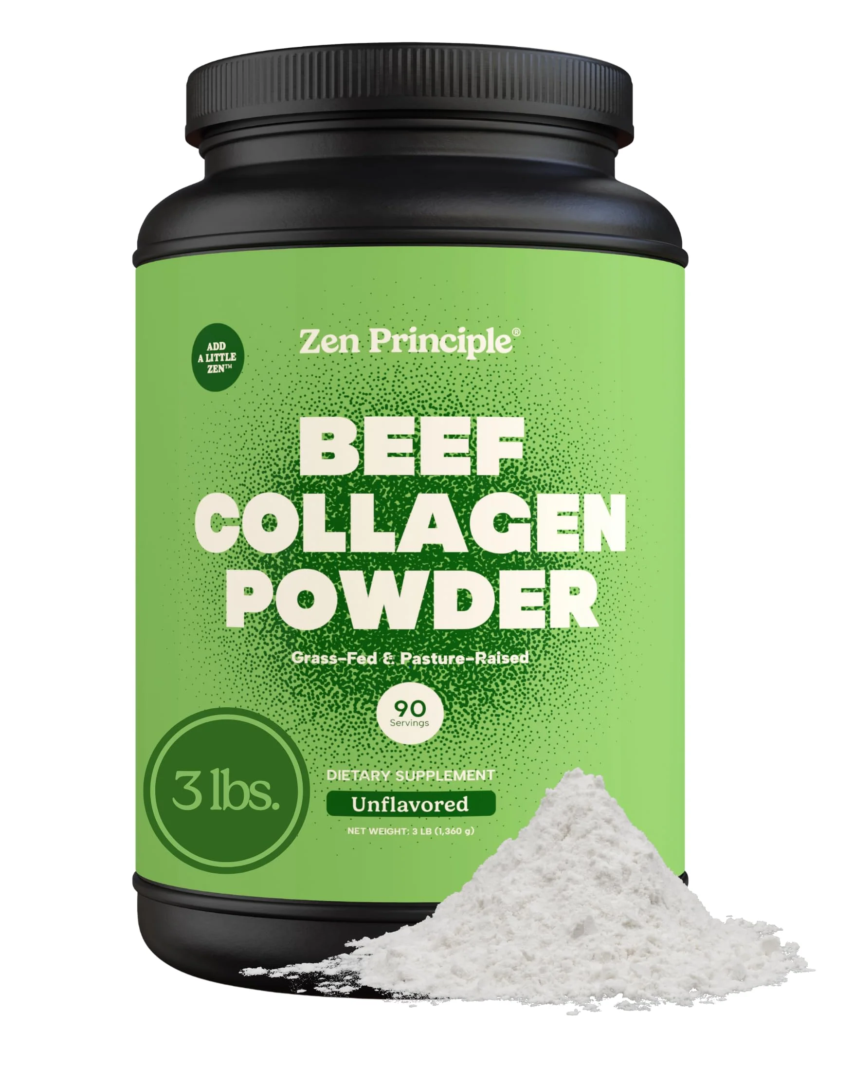 Zen Principle Grass-Fed Collagen Peptides — 3 lb Agglomerated Hydrolyzed Powder | Paleo & Keto Friendly - Image 10