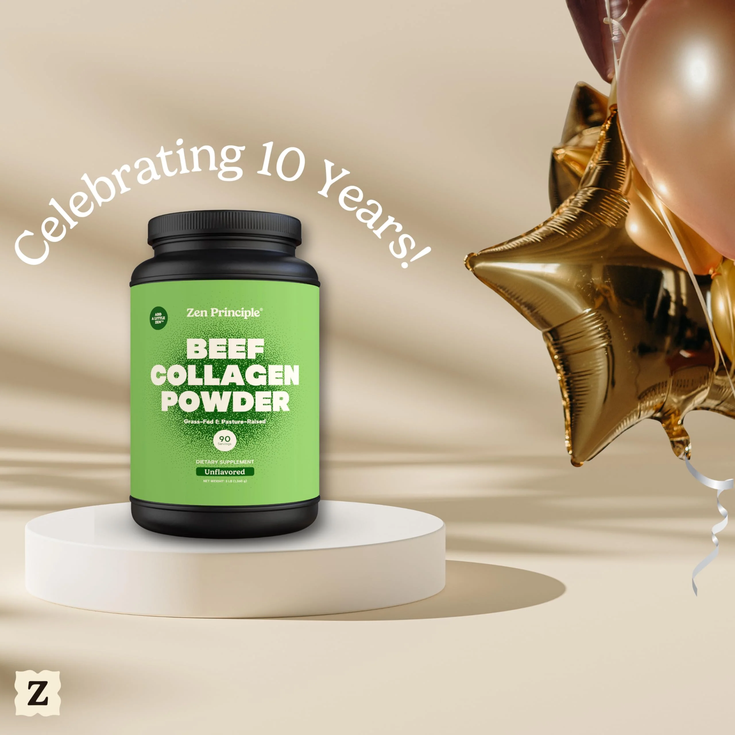 Zen Principle Grass-Fed Collagen Peptides — 3 lb Agglomerated Hydrolyzed Powder | Paleo & Keto Friendly - Image 9