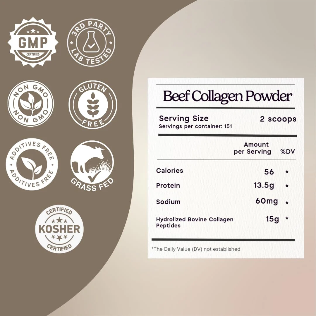 Zen Principle Grass-Fed Collagen Peptides 5 lb – Anti-Aging Protein Powder - Image 12