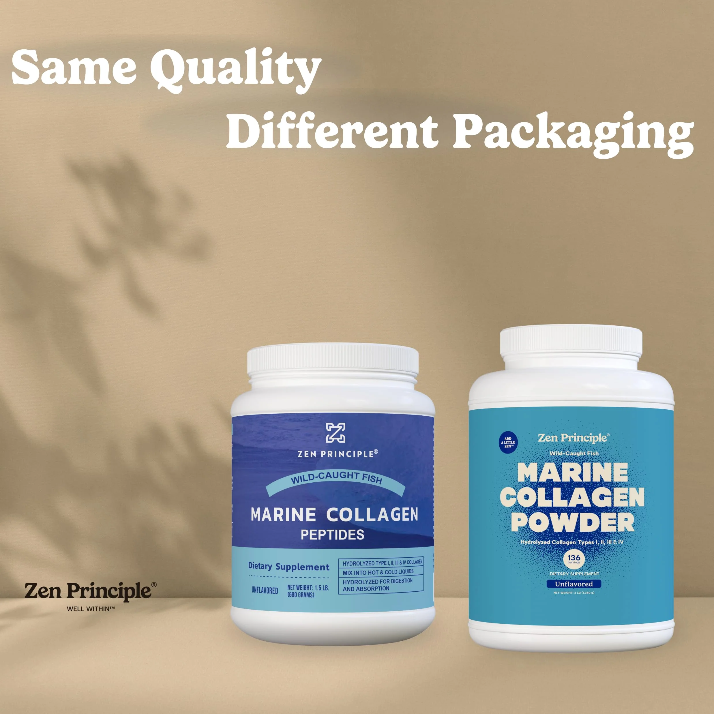 Zen Principle Marine Collagen Peptides – 3lb, Wild-Caught, Non-GMO, Unflavored - Image 12