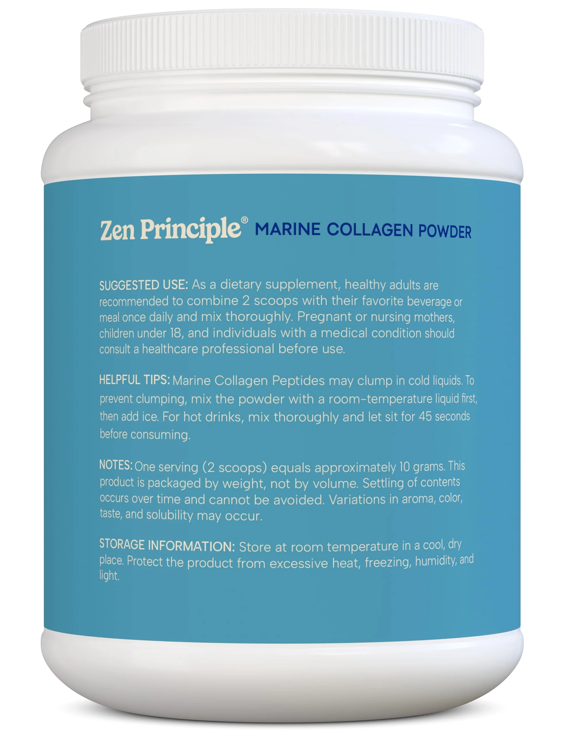 Zen Principle Marine Collagen Peptides Powder – 1.5 lb, Wild-Caught, Non-GMO, Hydrolyzed Type I & III - Image 5