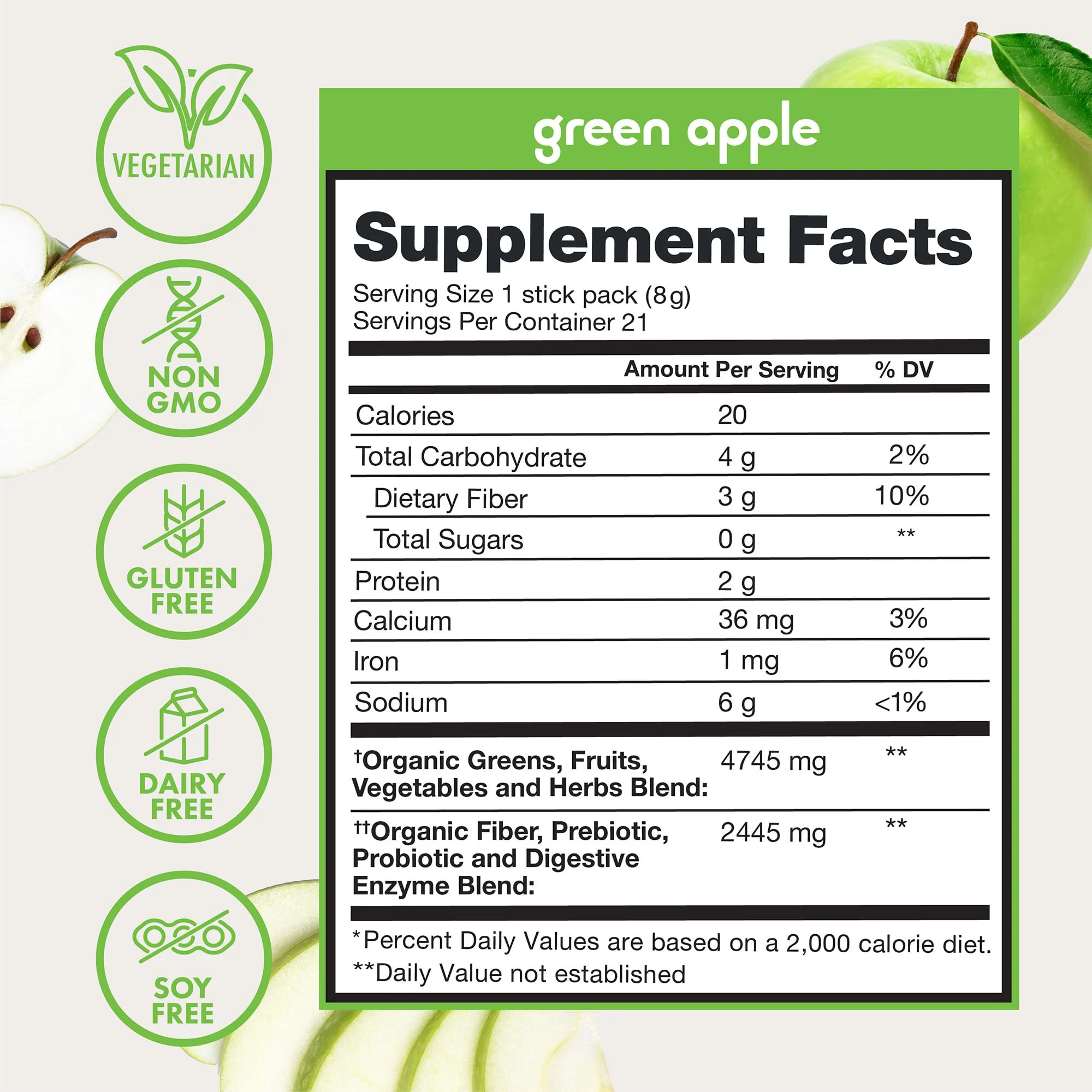 Zena Nutrition Organic Super Greens Variety Pack – 70+ Superfoods, 0 Sugar - Image 7