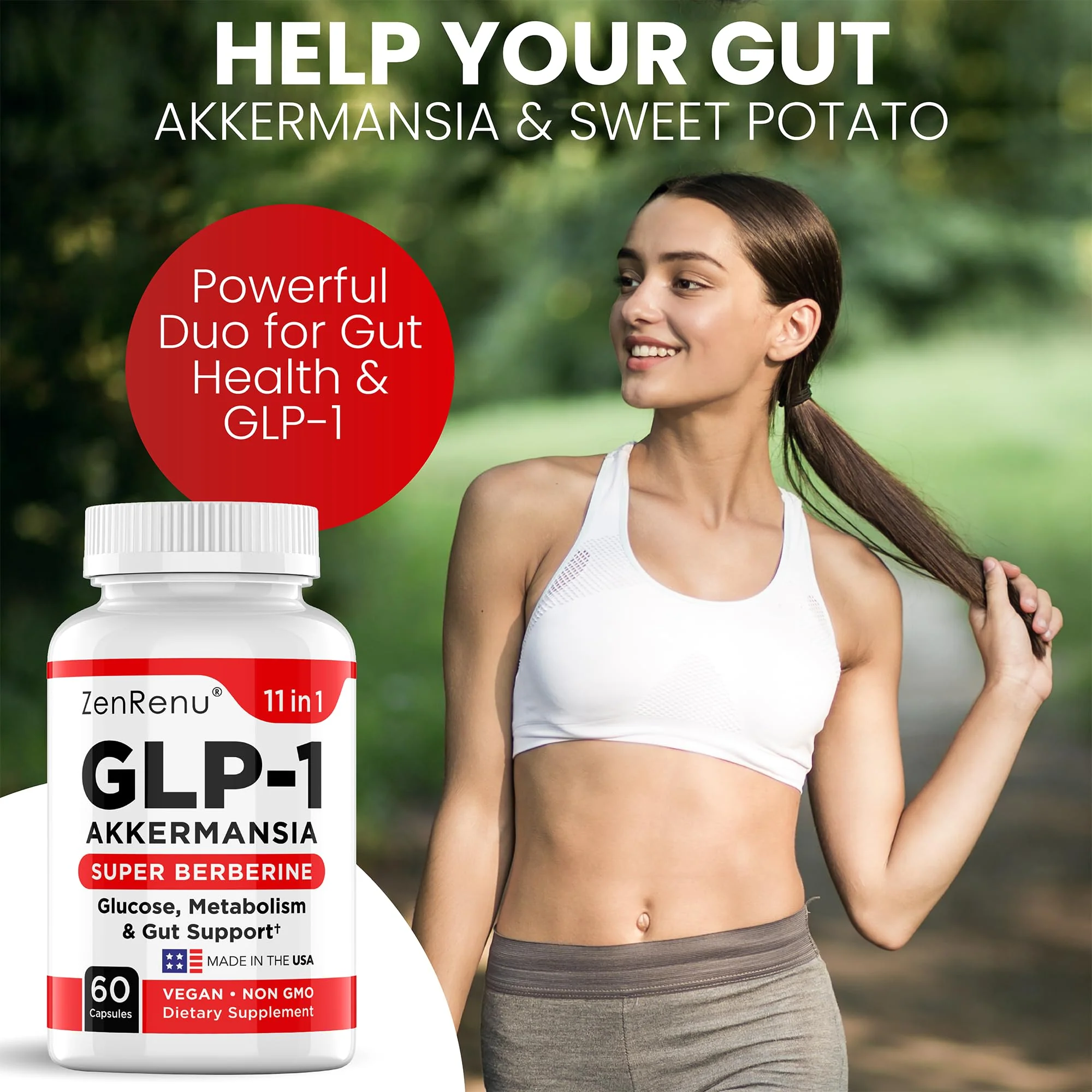 Zenrenu GLP-1 for Women – Appetite & Weight Support | 60 Vegan Caps - Image 5