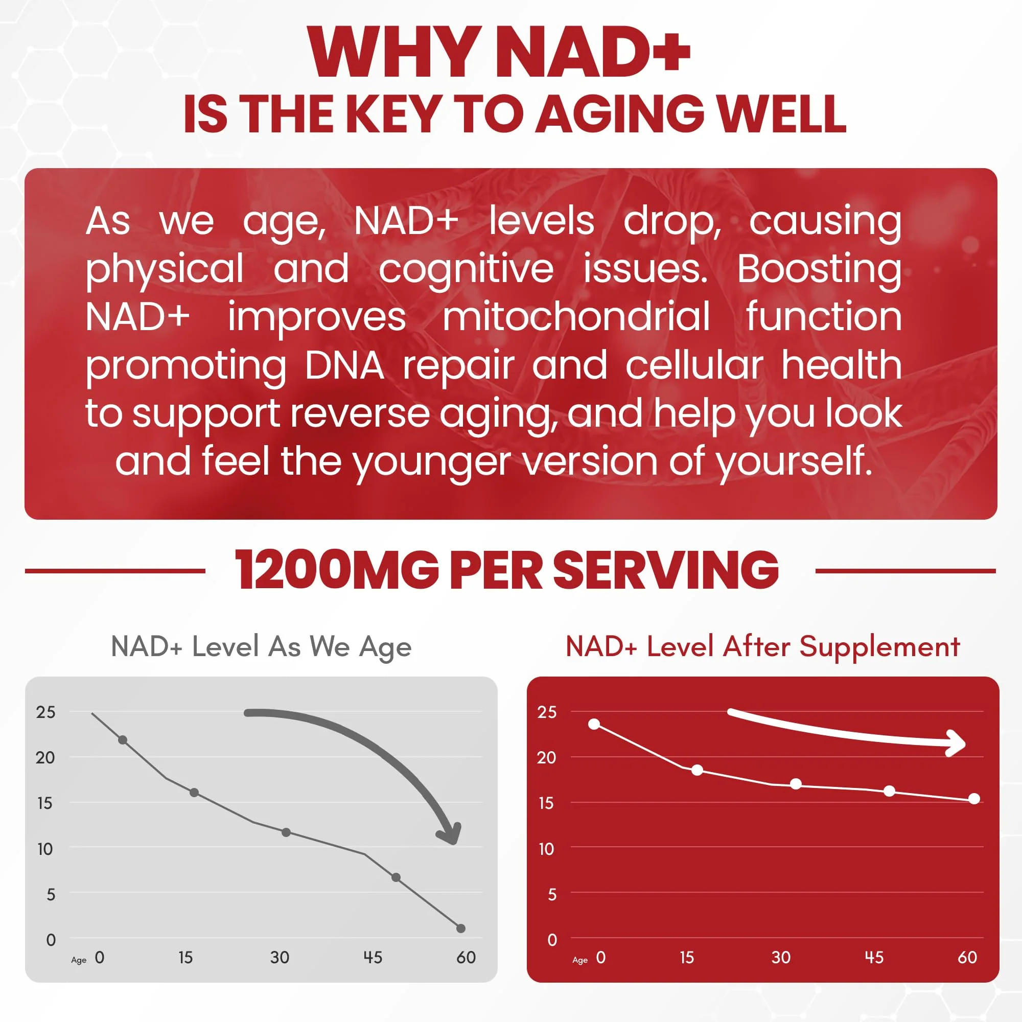 ZenUP NAD+ Extra Strength 1200mg Stick Pack – CoQ10, Resveratrol, D-Ribose & D-PQQ | 30 Packets - Image 2