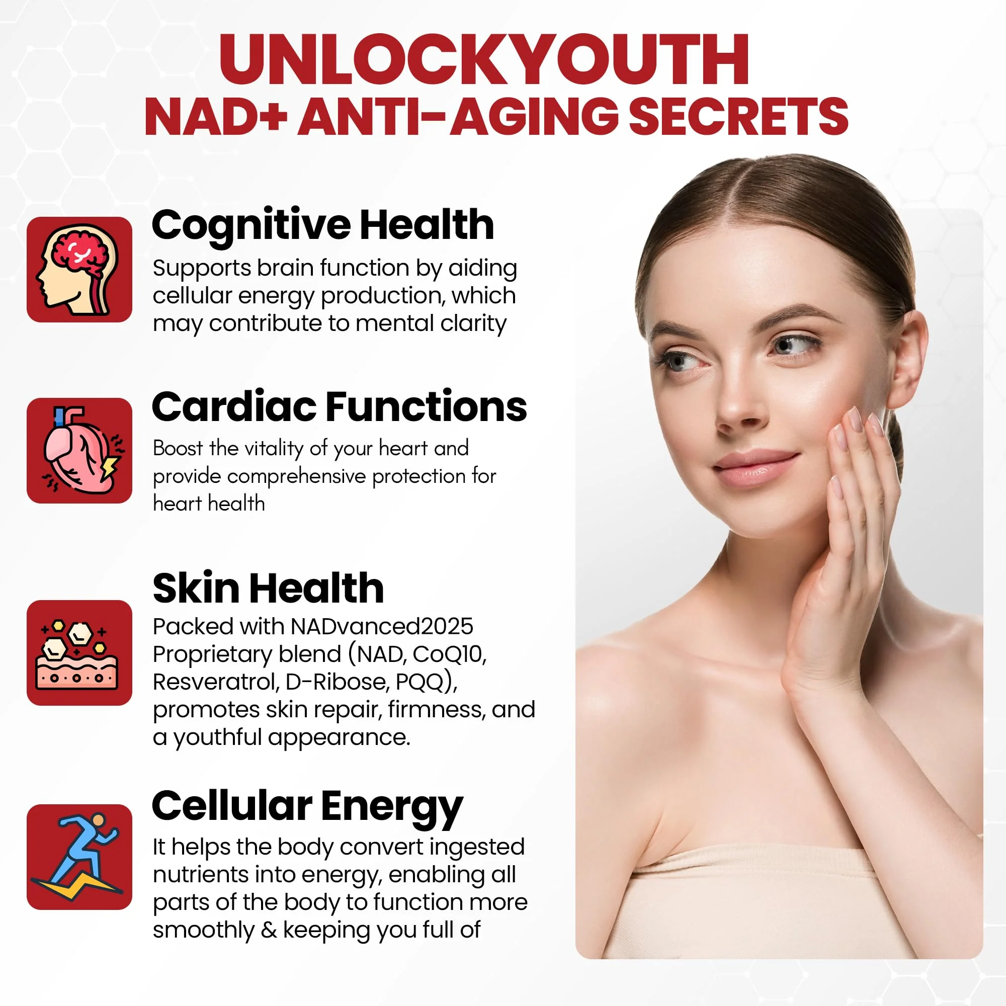 ZenUP NAD+ Extra Strength 1200mg Stick Pack – CoQ10, Resveratrol, D-Ribose & D-PQQ | 30 Packets - Image 5