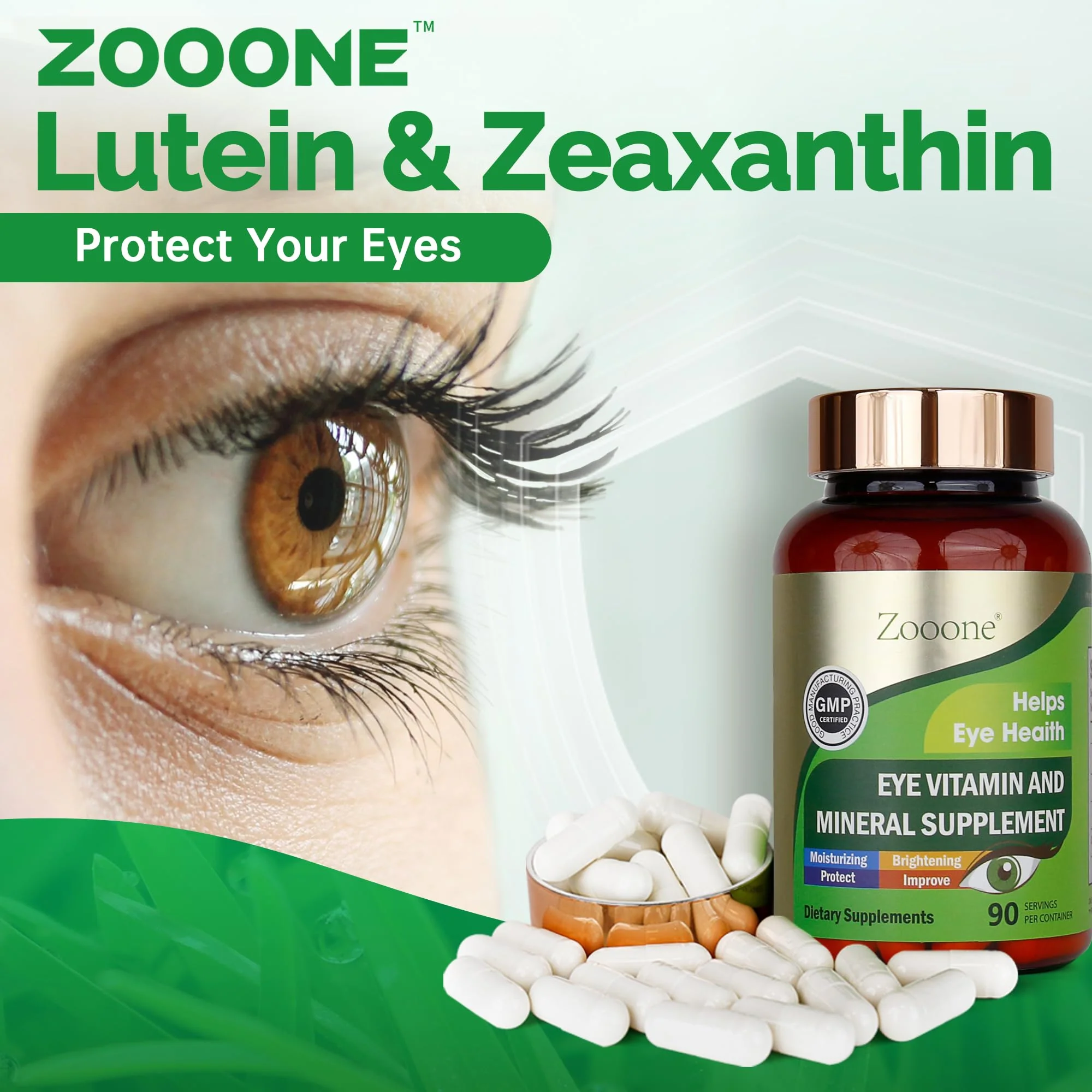 Zooone Lutein Eye Vitamins – Macular Health & Dry Eye Support, 90 Tablets - Image 12