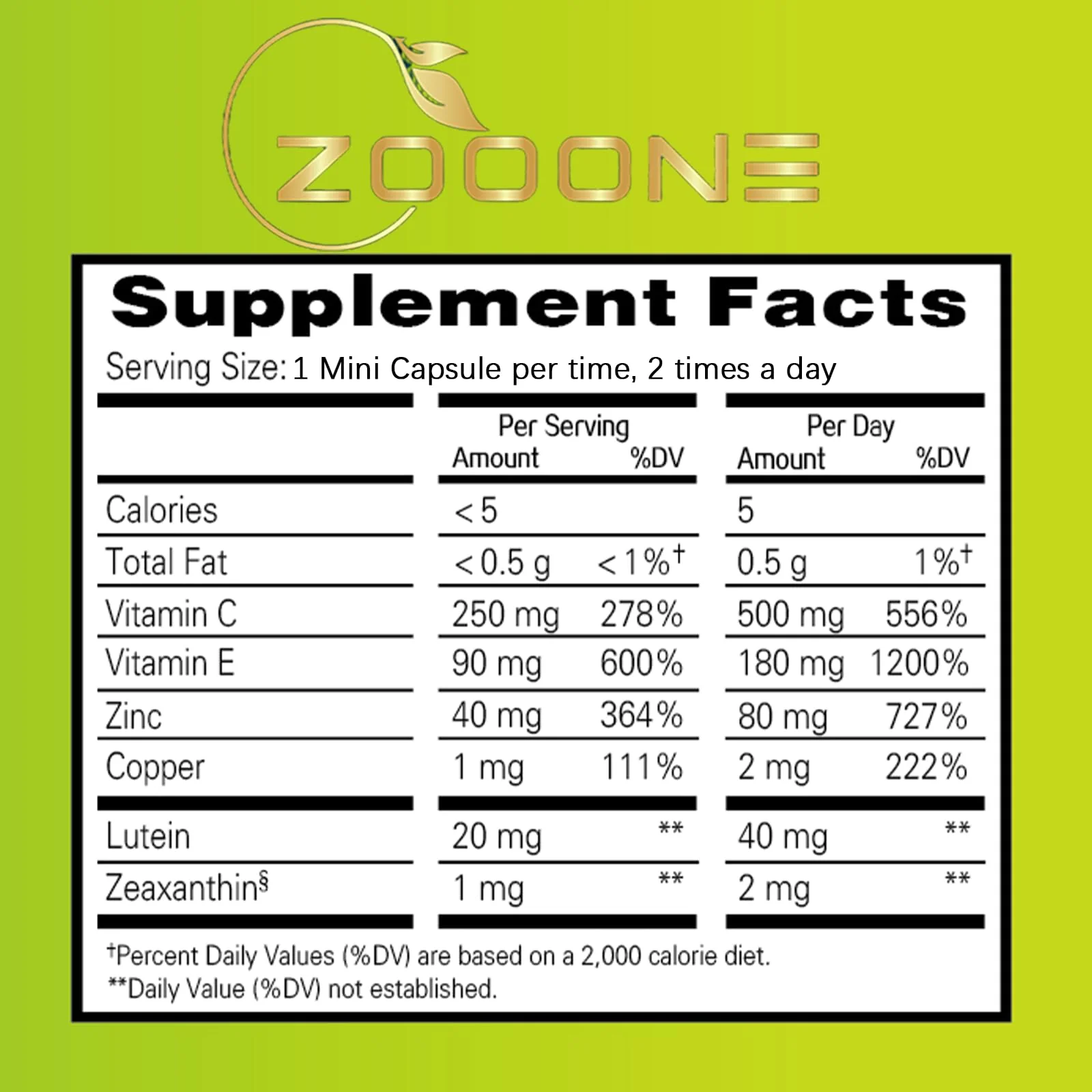 Zooone Lutein Eye Vitamins – Macular Health & Dry Eye Support, 90 Tablets - Image 7