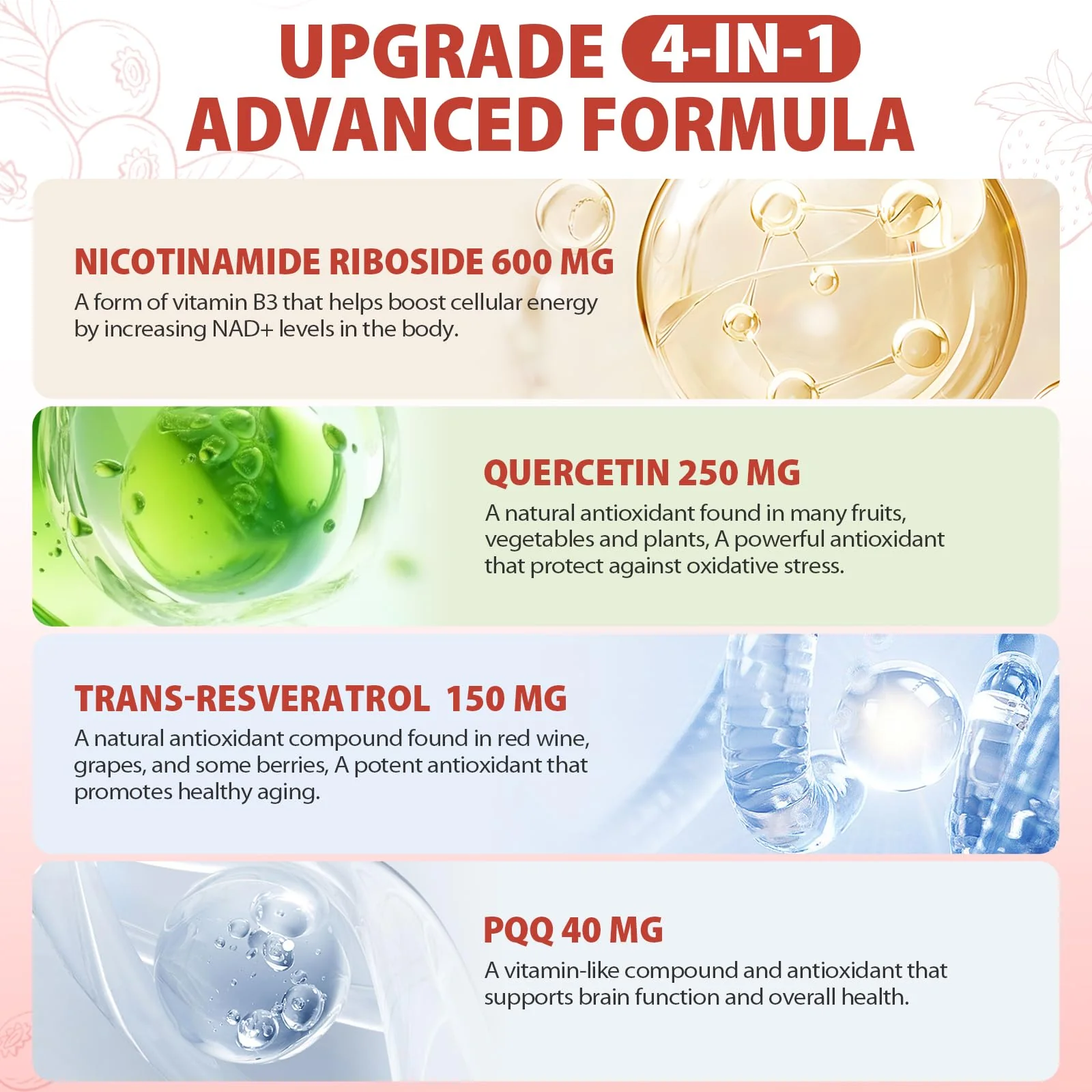 ZOROAHER NAD+ 1000mg Liquid Supplement – NR, Resveratrol & PQQ for Energy & Focus - Image 4