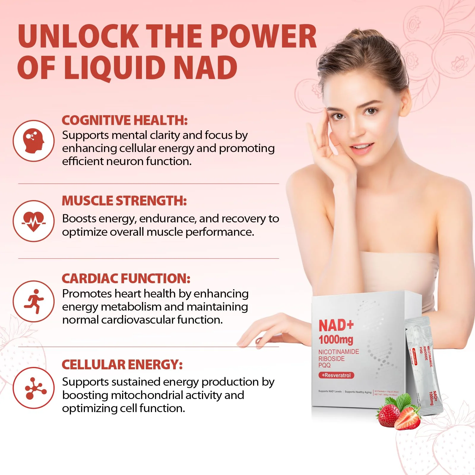ZOROAHER NAD+ 1000mg Liquid Supplement – NR, Resveratrol & PQQ for Energy & Focus - Image 7