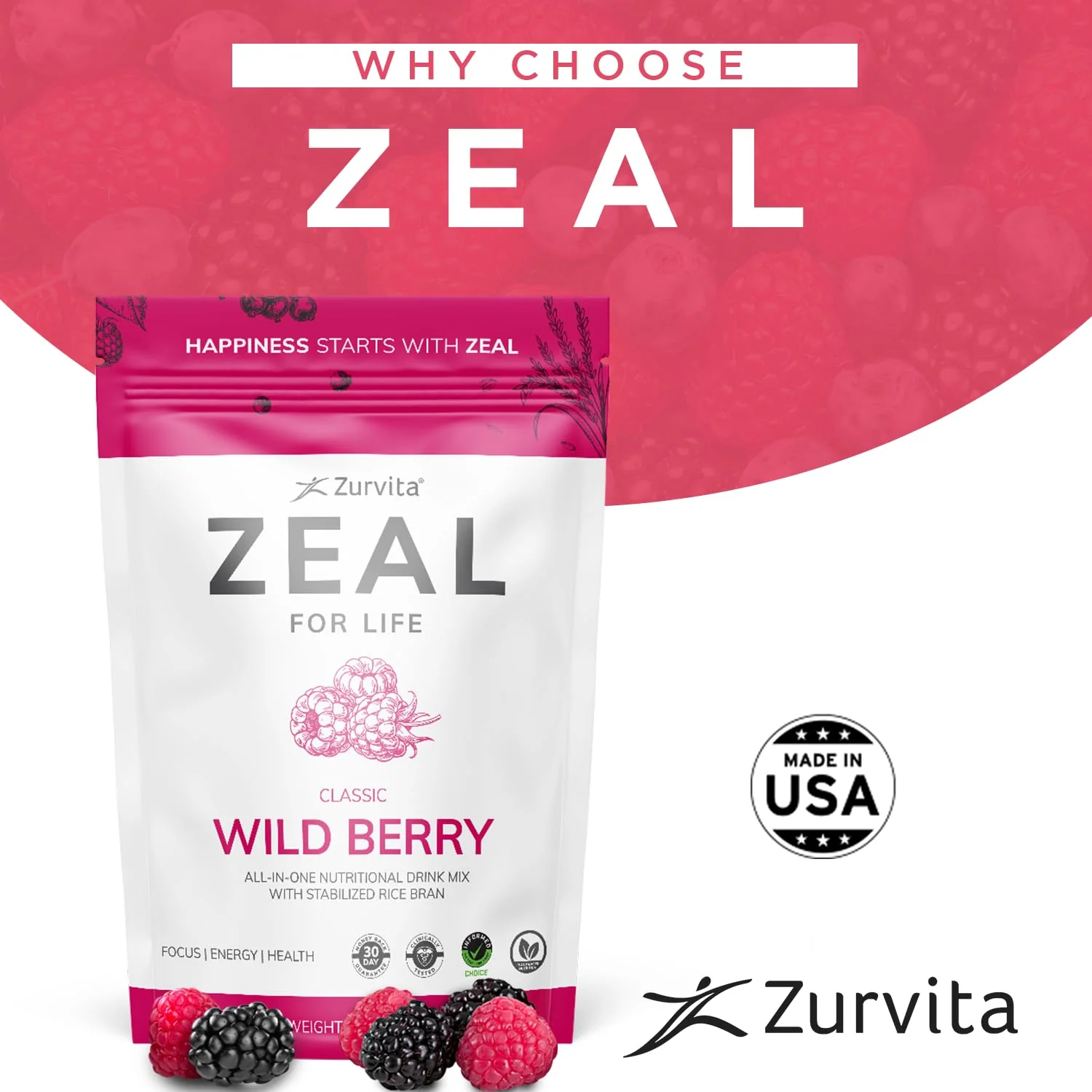 Zurvita Zeal for Life 30-Day Wellness Bag - Wild Berry (Classic) 420 g | Vitality, Immunity & Wellness - Image 6