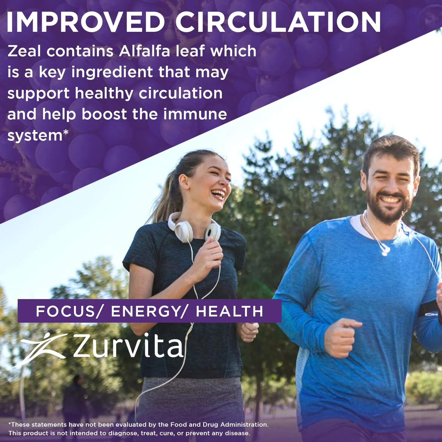 Zurvita Zeal for Life - Bold Grape Flavor | Daily Nutrition for Vitality & Wellness - 30-Day Wellness Bag 420g - Image 5